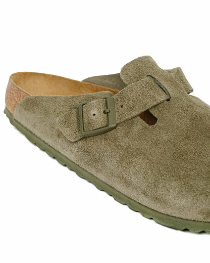 Birkenstock Boston Thyme Suede Detail