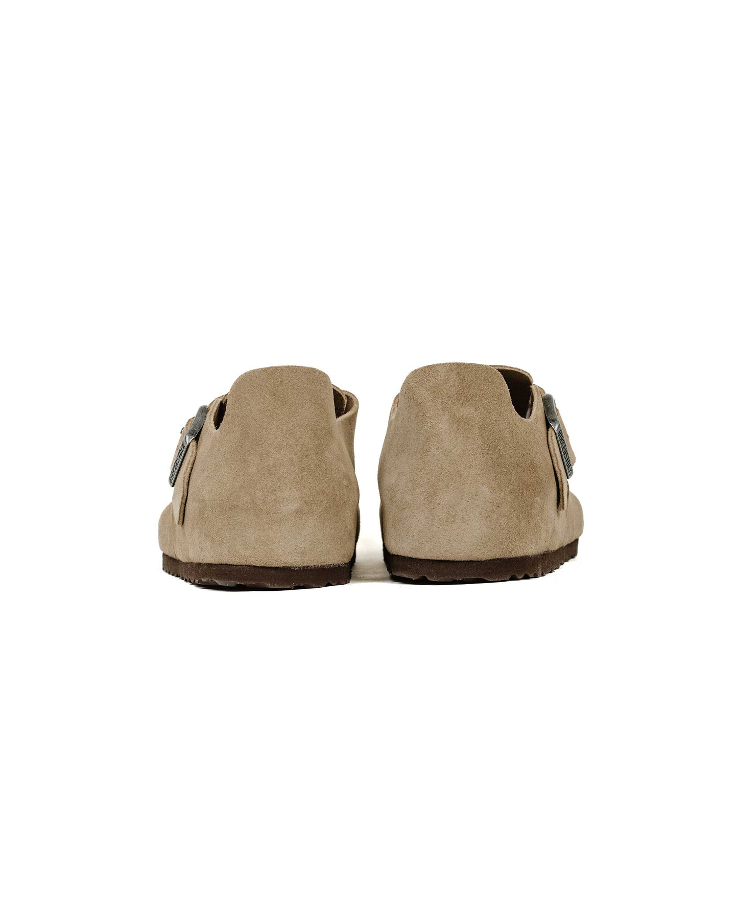 Birkenstock London Taupe Suede Rear