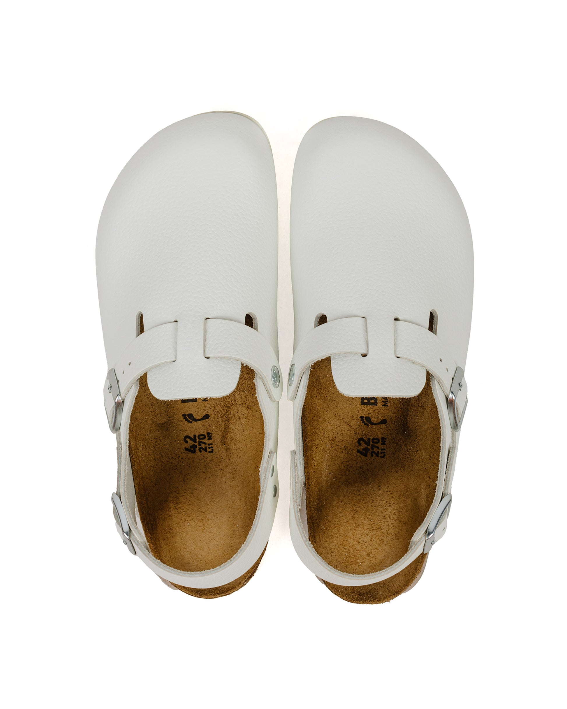 Birkenstock Tokio Super Grip Leather White Top