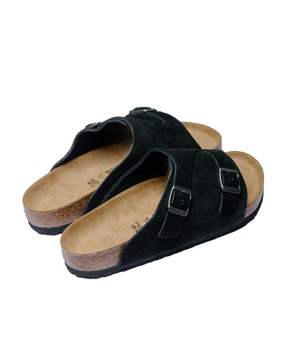 Birkenstock Zurich Suede Black back side
