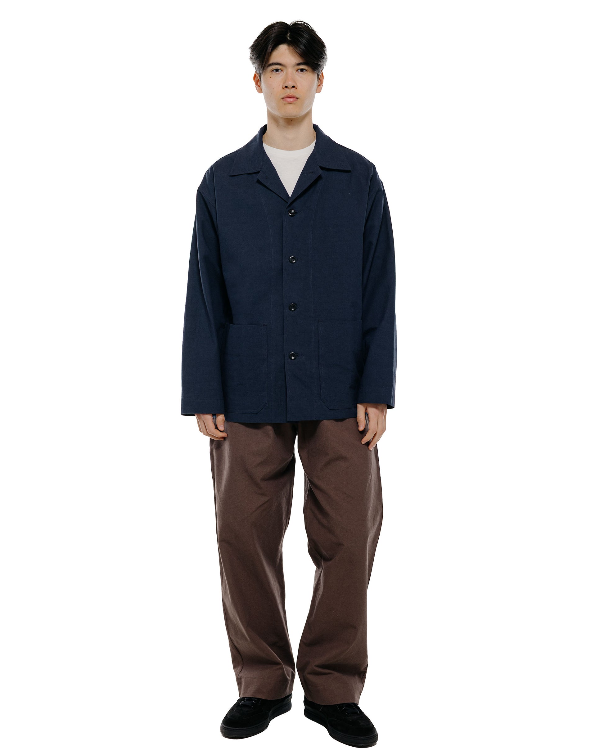 Body of Work Linden Jacket Nep Cotton Linen Navy
