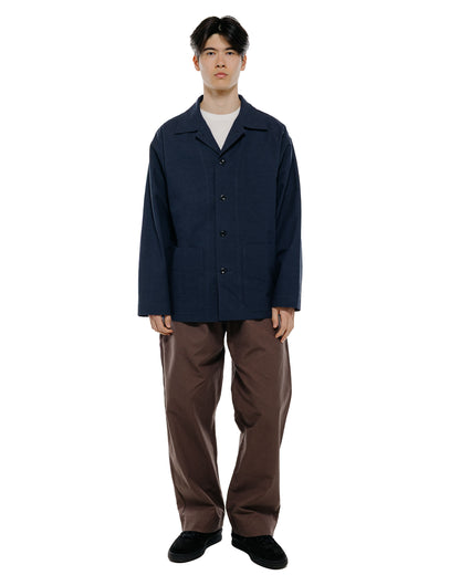 Body of Work Linden Jacket Nep Cotton Linen Navy
