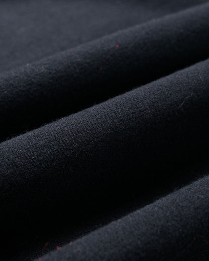 Body of Work Aster Raglan Sweatshirt Black/Loam Brown Stitch