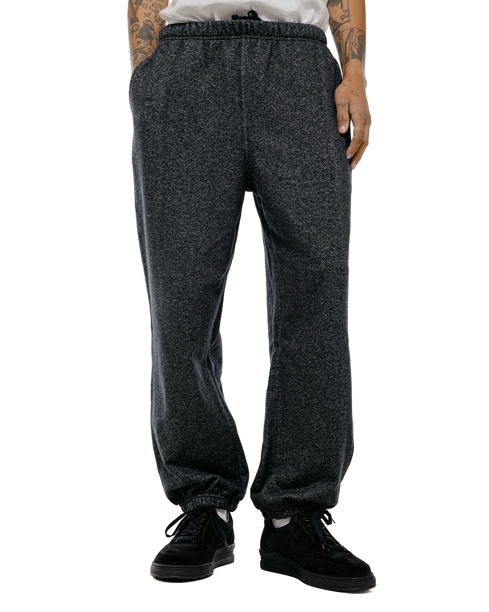 Body of Work Castor Sweatpants Pebble Knit French Terry Black