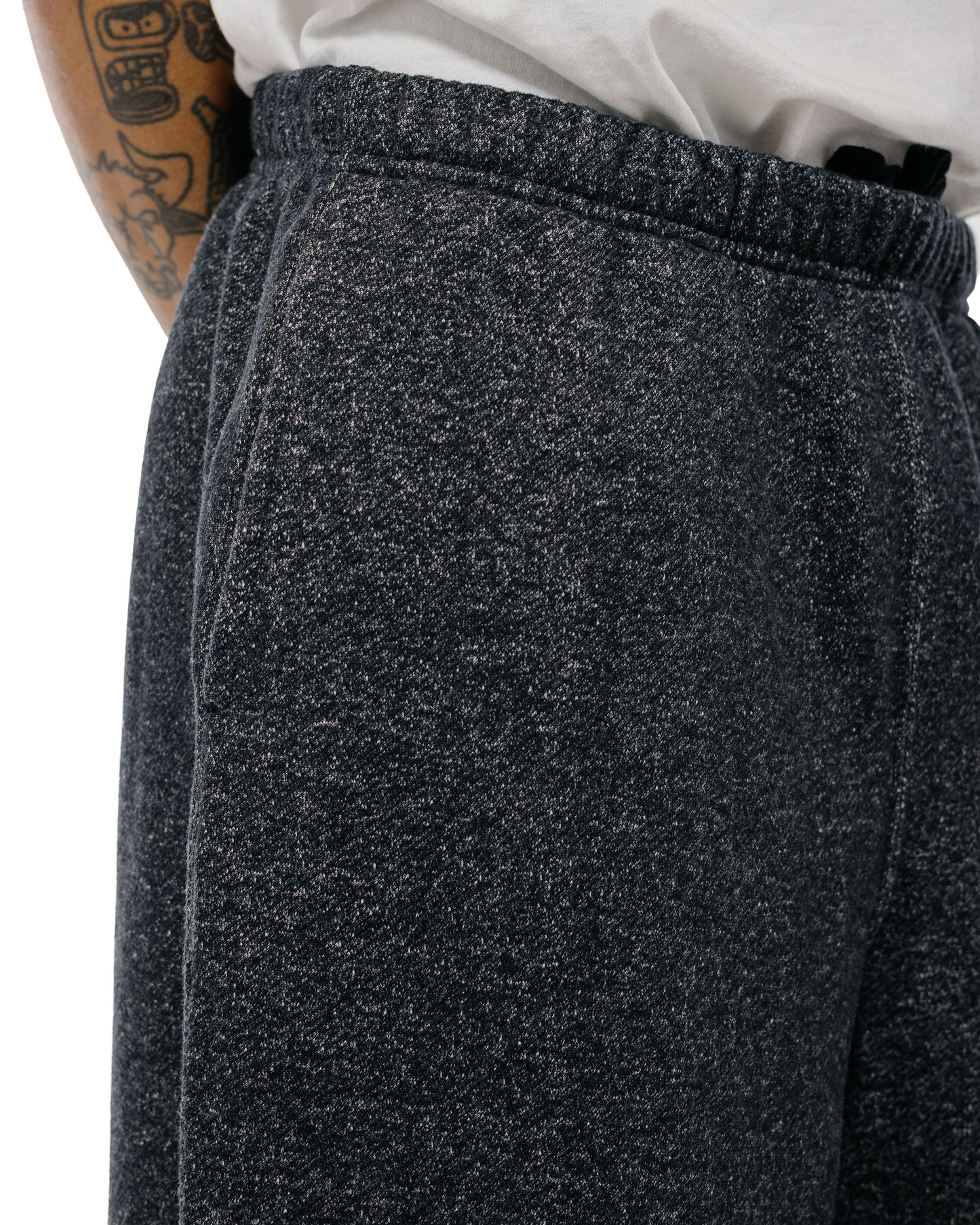 Body of Work Castor Sweatpants Pebble Knit French Terry Black