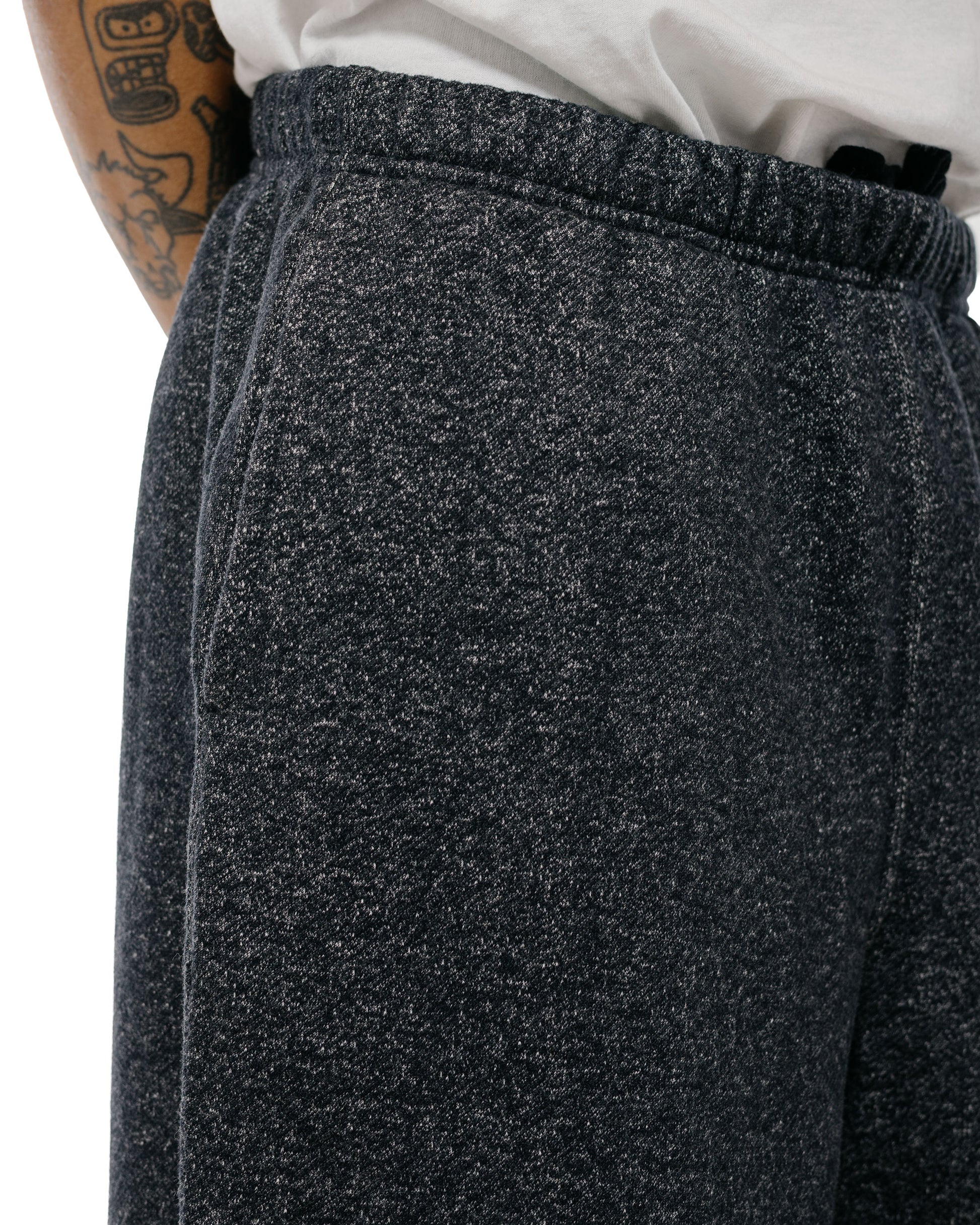 Body of Work Castor Sweatpants Pebble Knit French Terry Black