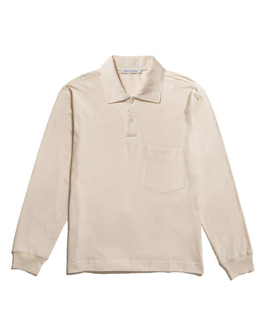 Body of Work Clove Long Sleeve Polo Natural