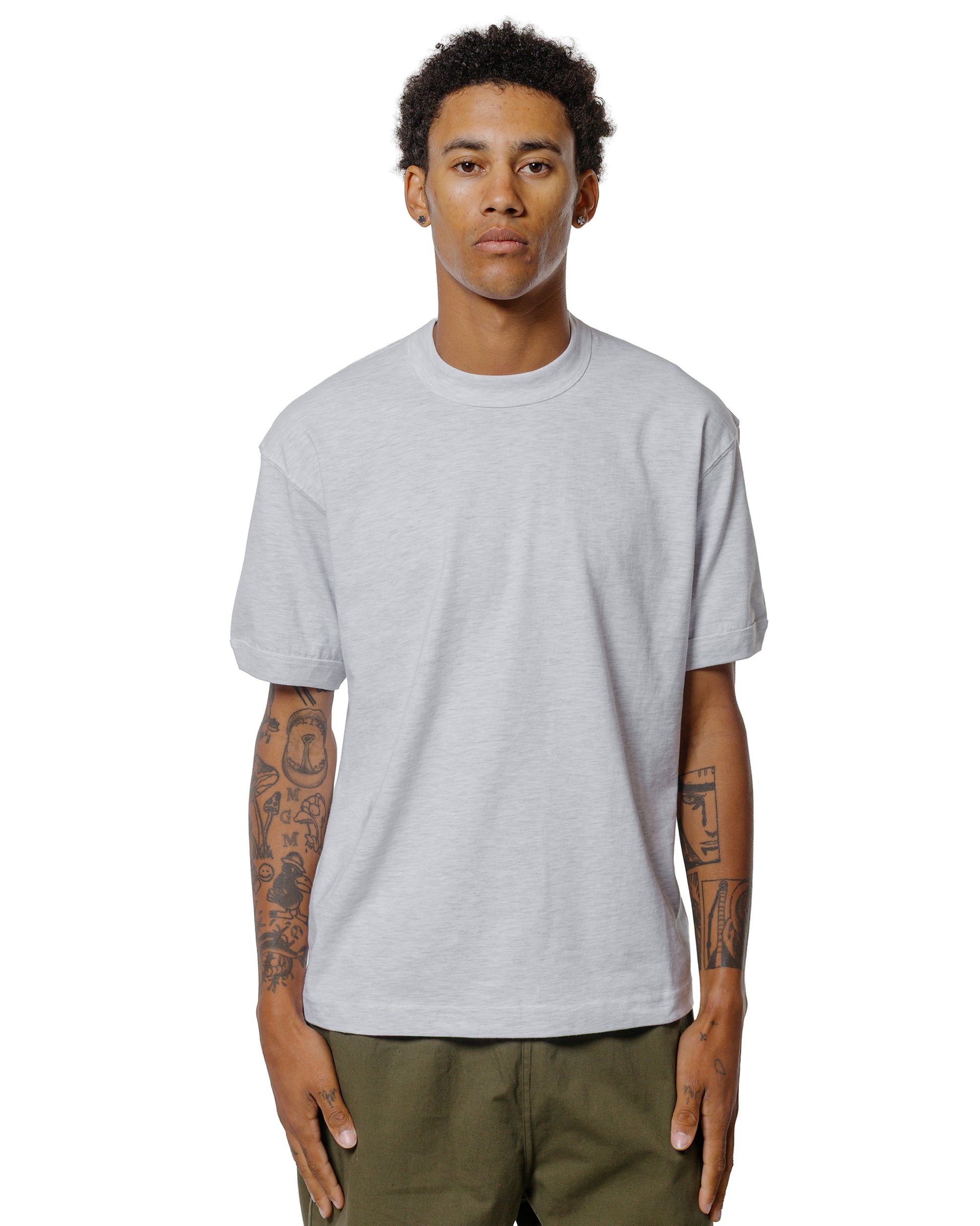 Body of Work Finch Ringer T-Shirt Dove Grey