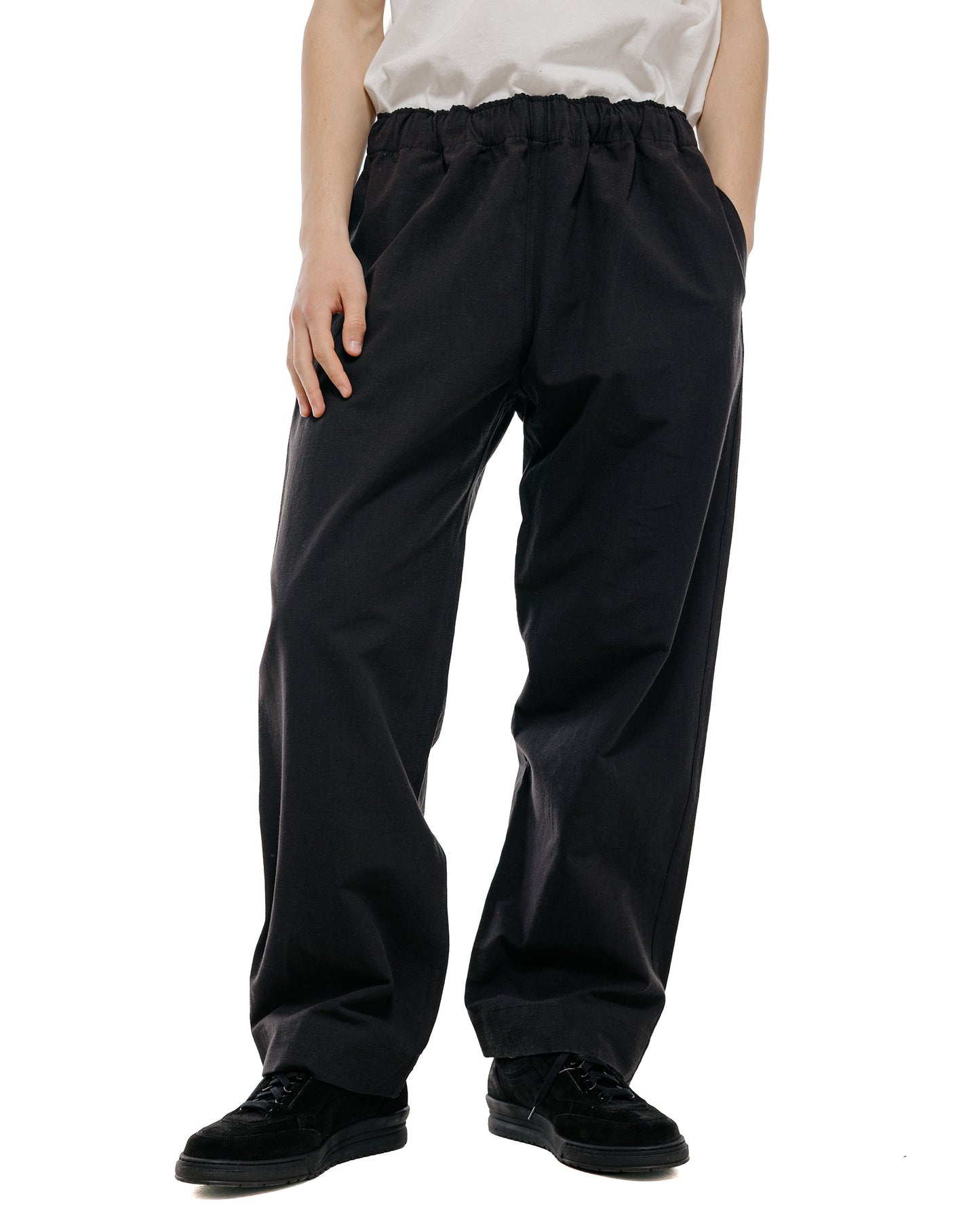 lost & found Body of Work Body of Work Jasper Pull-On Pant Nep Cotton Linen Black