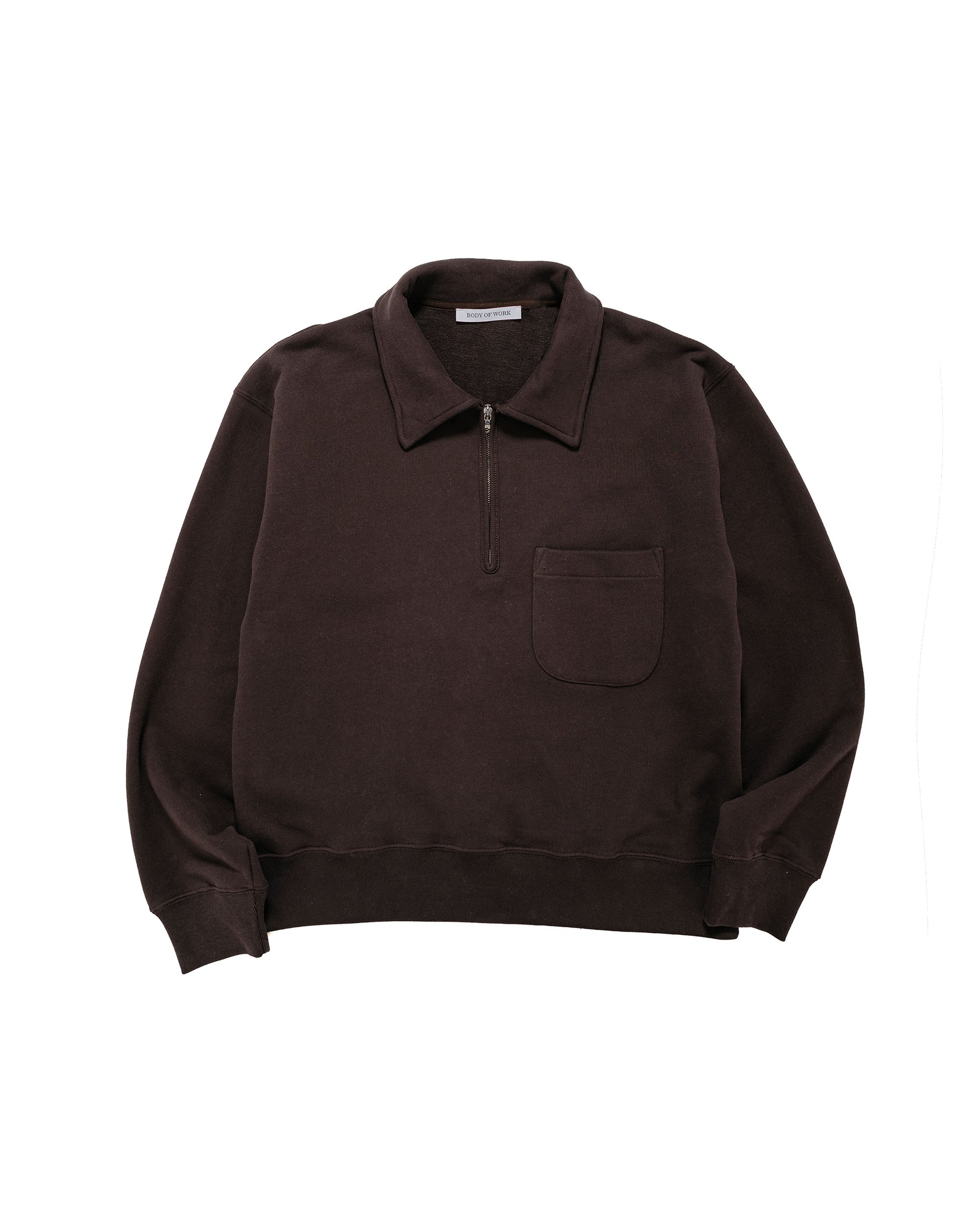 Body of Work Myrtle Quarter-Zip Sweatshirt Sueded French Terry Loam