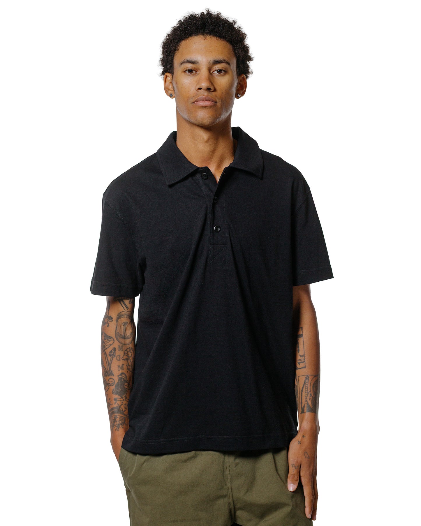 Body of Work Opal Short Sleeve Polo Black