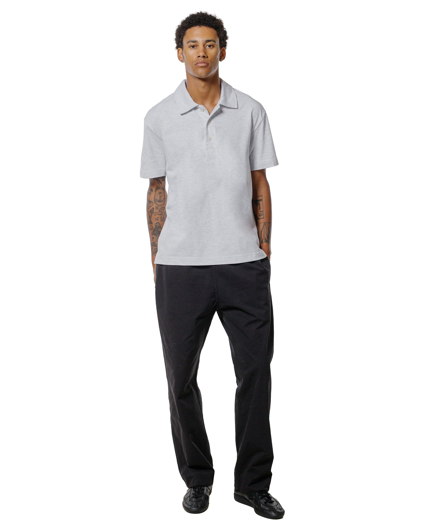 Body of Work Opal Short Sleeve Polo Dove Grey
