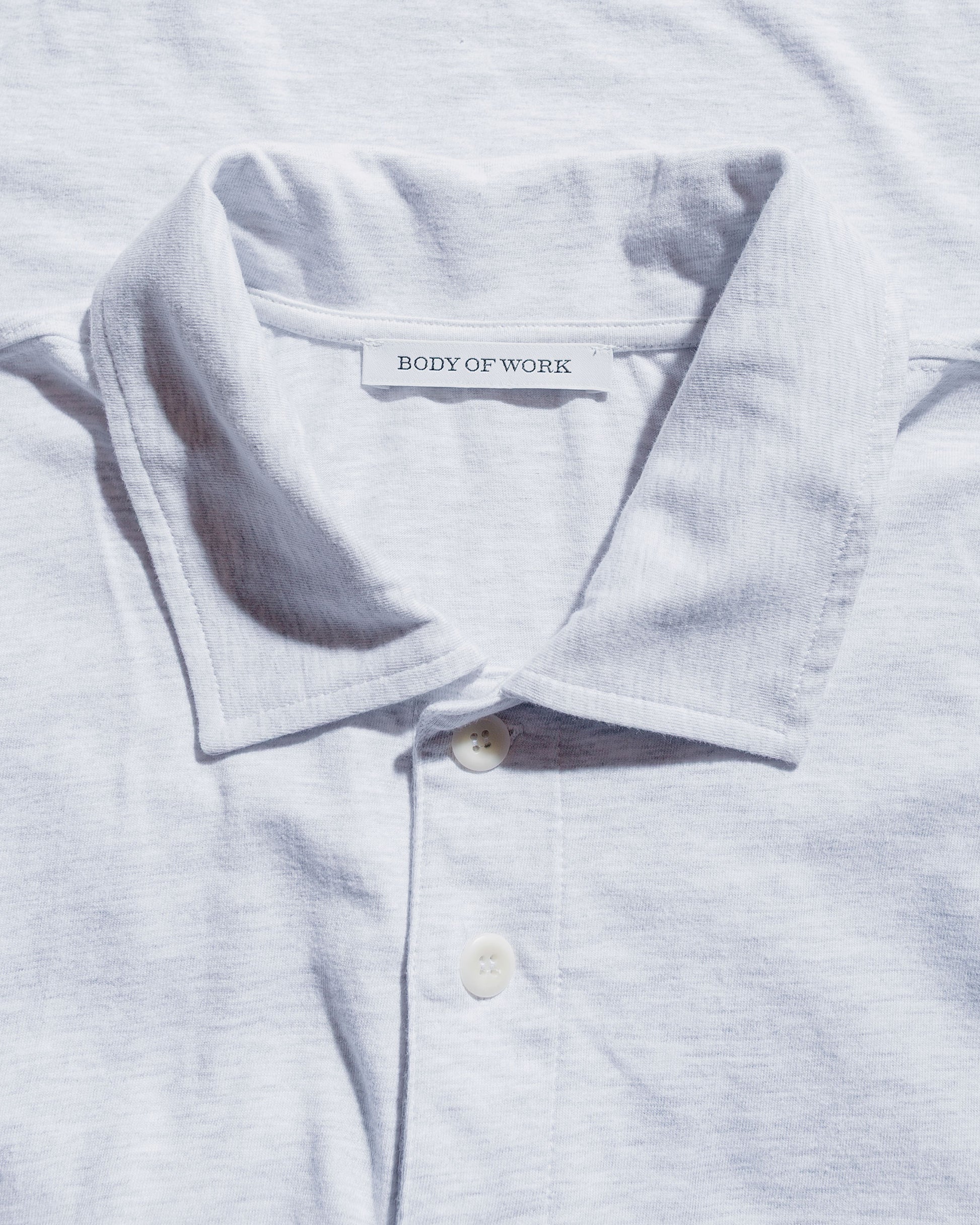 Body of Work Opal Short Sleeve Polo Dove Grey