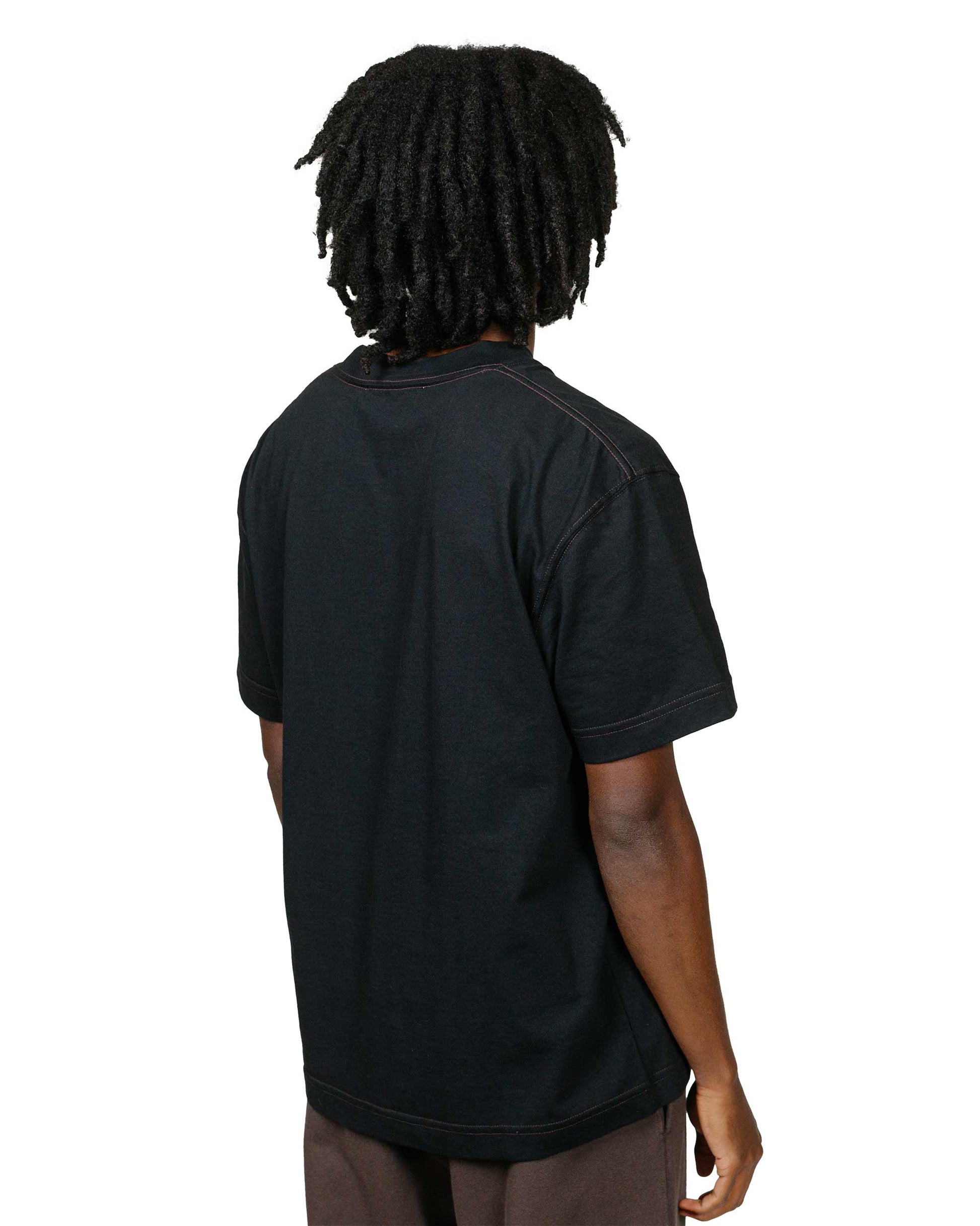 Body of Work Reed T-Shirt BlackLoam Brown model back