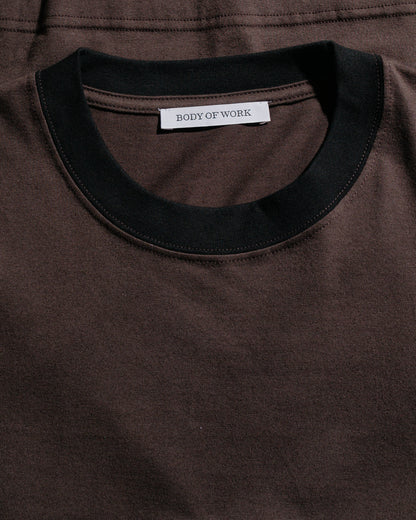 Body of Work Reed T-Shirt Loam Brown/Black