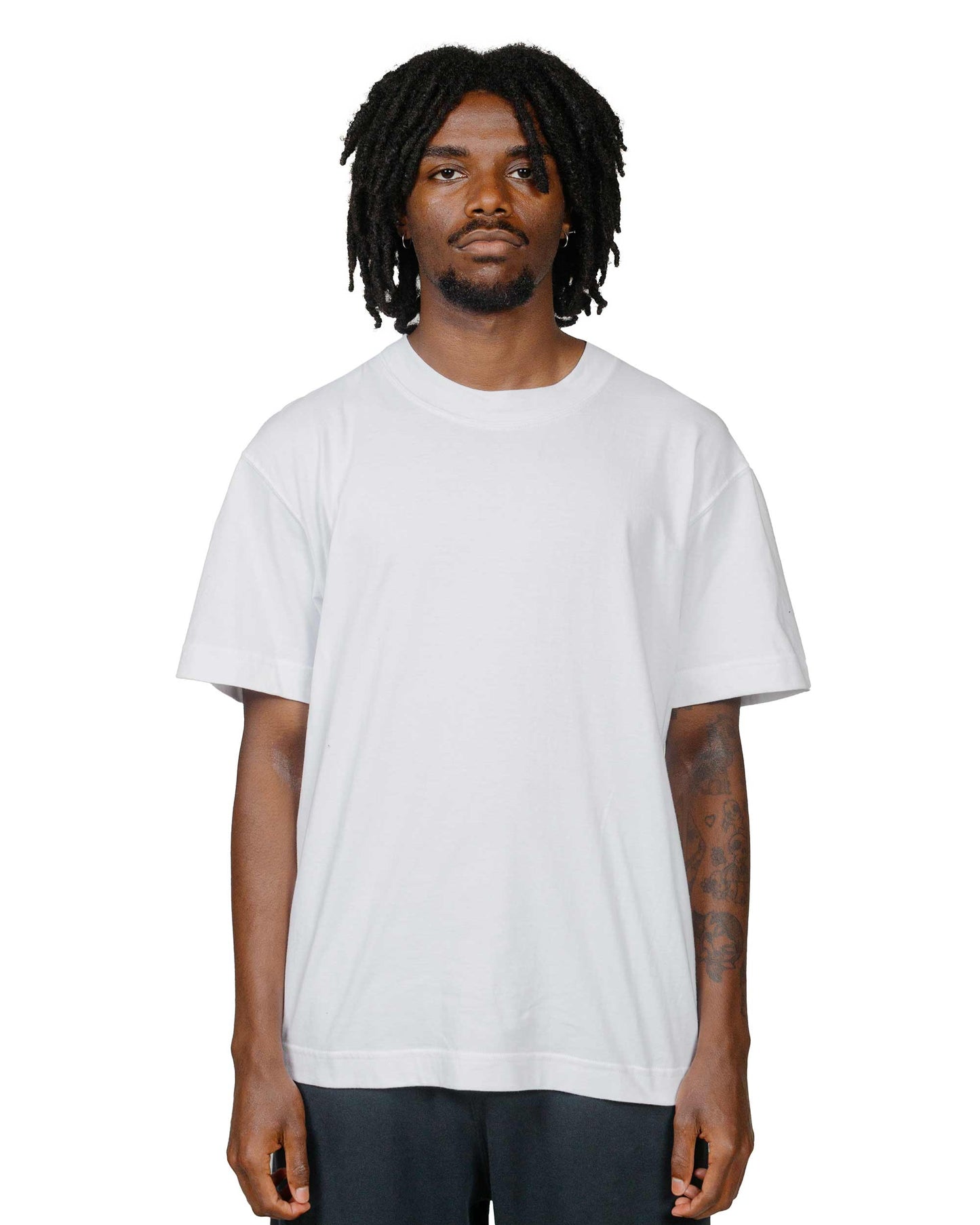 Body of Work Reed T-Shirt White model front