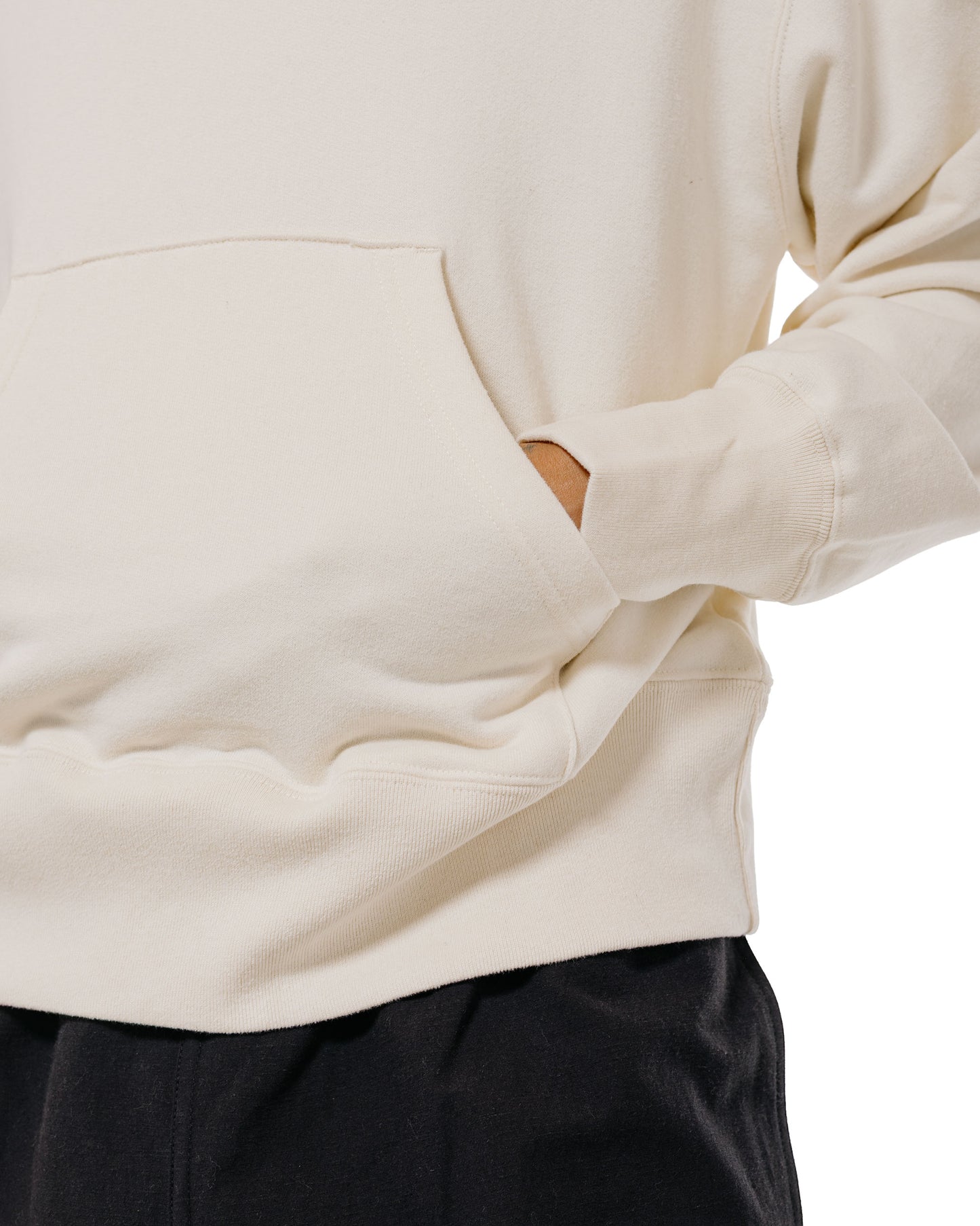 Body of Work Senna Hooded Sweatshirt Sueded French Terry Natural