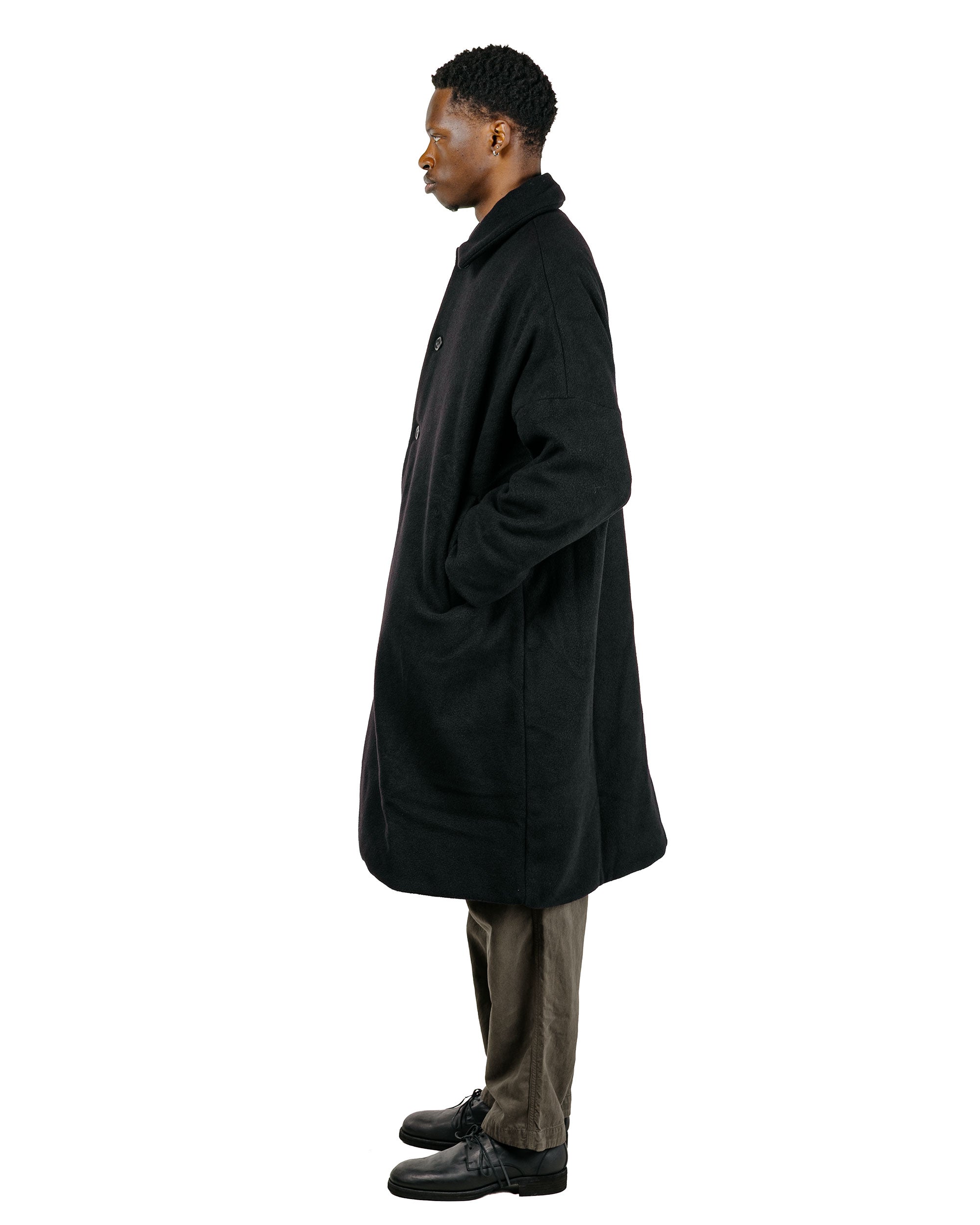 CASEY CASEY Big Blobby Coat Heavy Cashmere Black