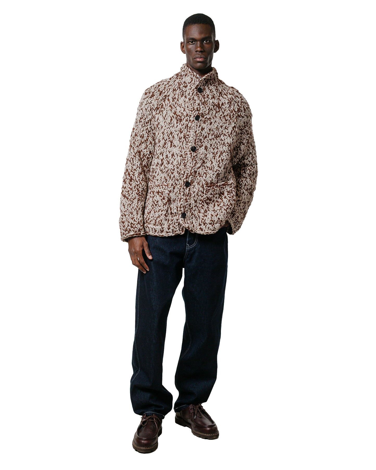 CASEY CASEY Cardigan Woalp Brown