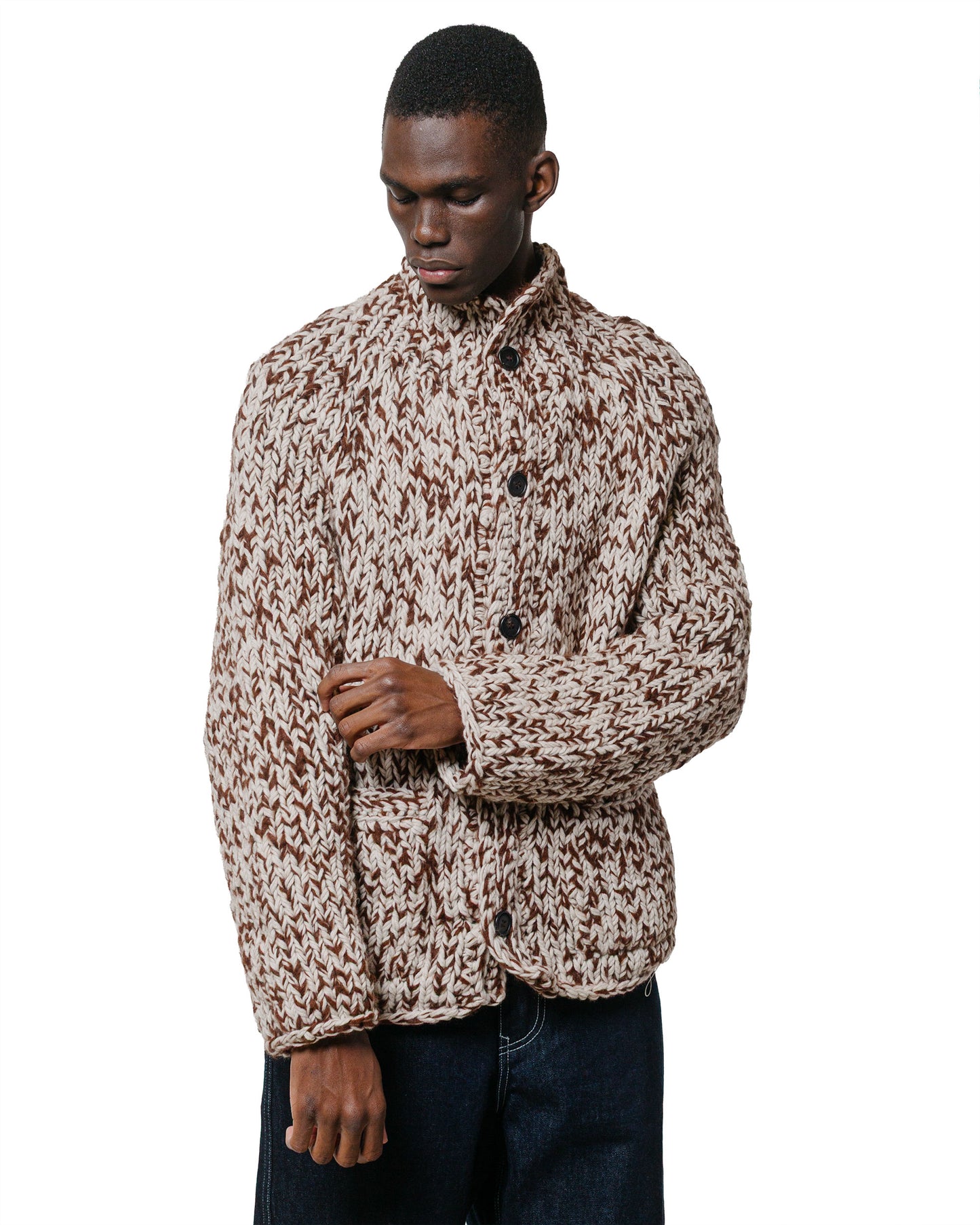 CASEY CASEY Cardigan Woalp Brown