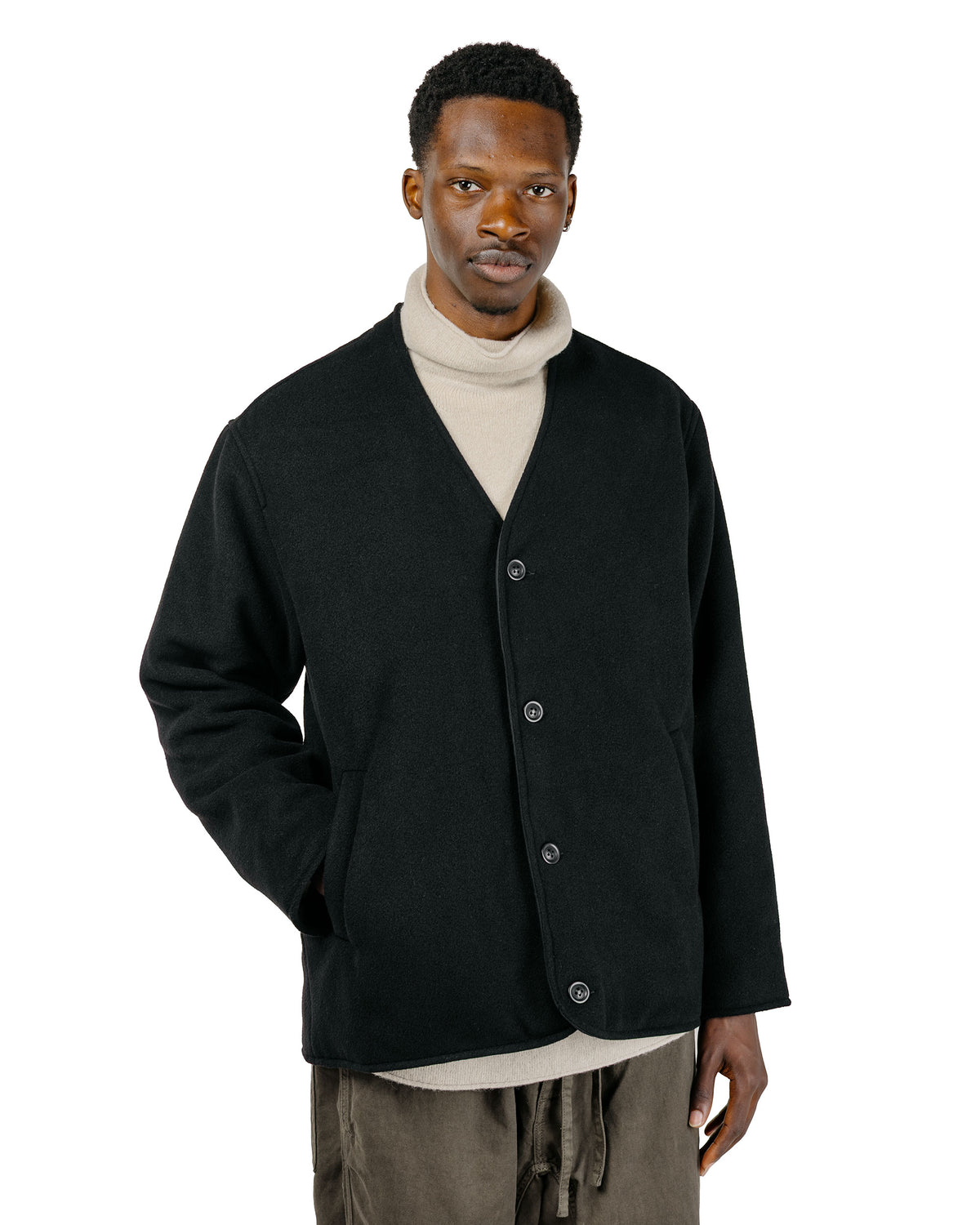lost & found CASEY CASEY CASEY CASEY Killian Jacket Heavy Cashmere Black