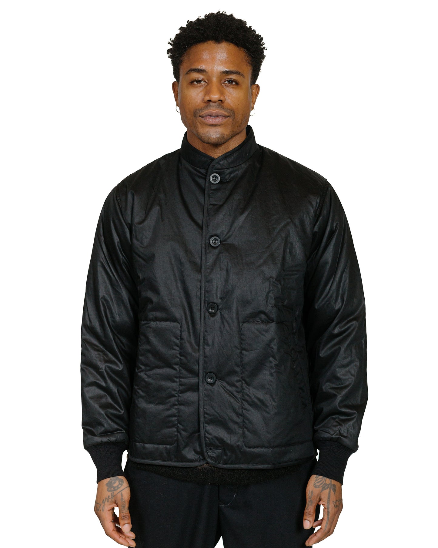 CASEY CASEY Kinos Jacket Lacqed Black