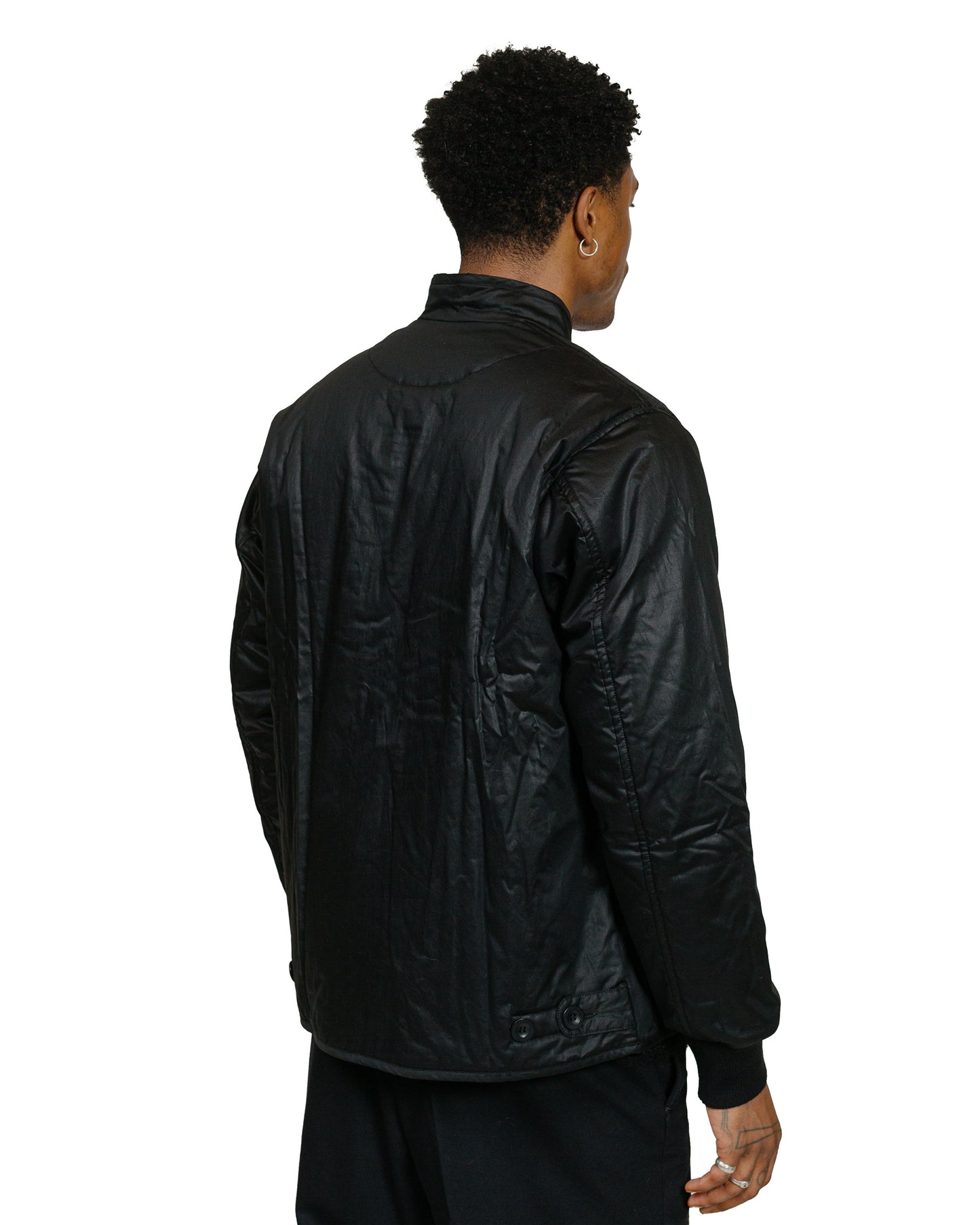 CASEY CASEY Kinos Jacket Lacqed Black model front