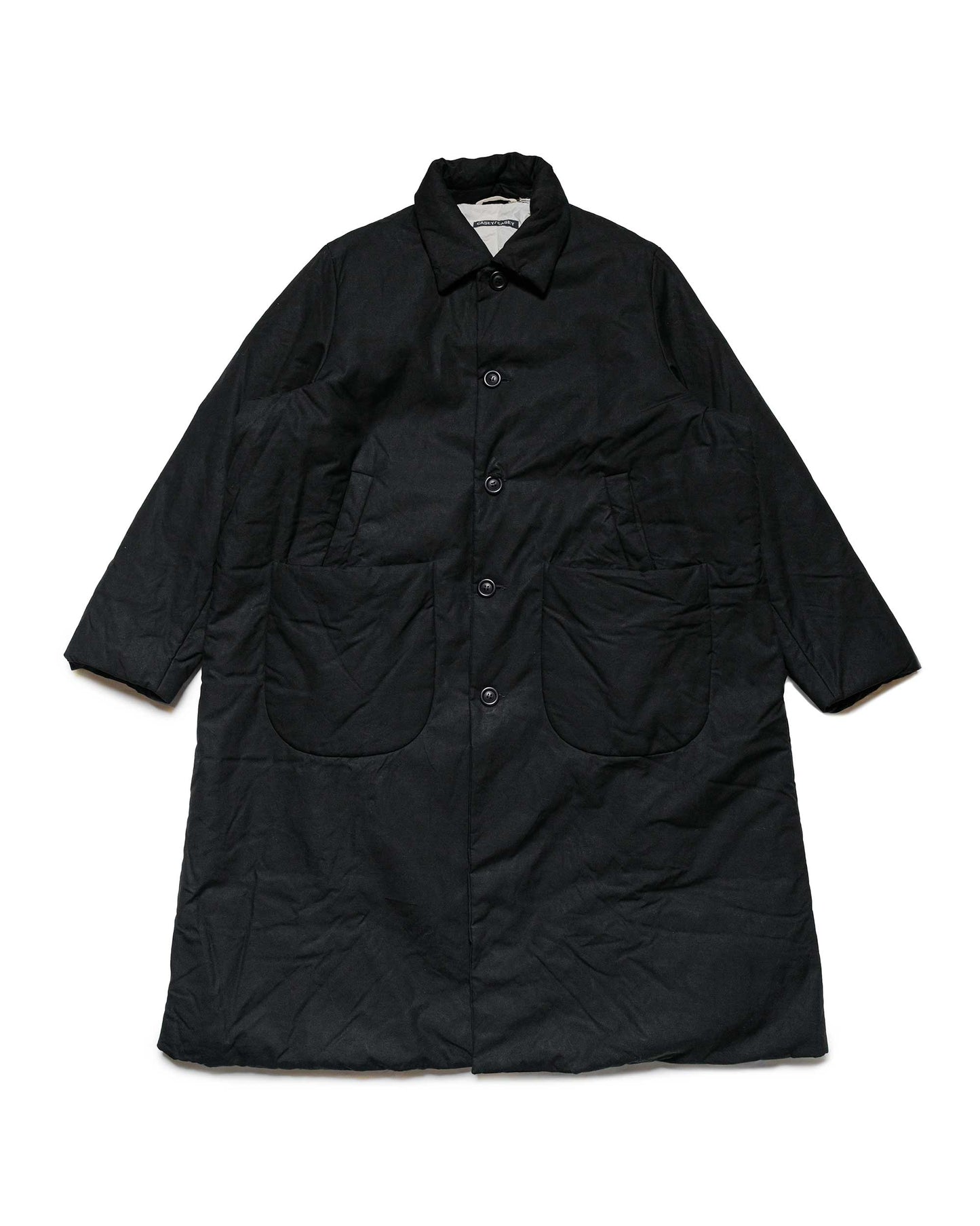 CASEY CASEY Lumi Coat H Wax Black