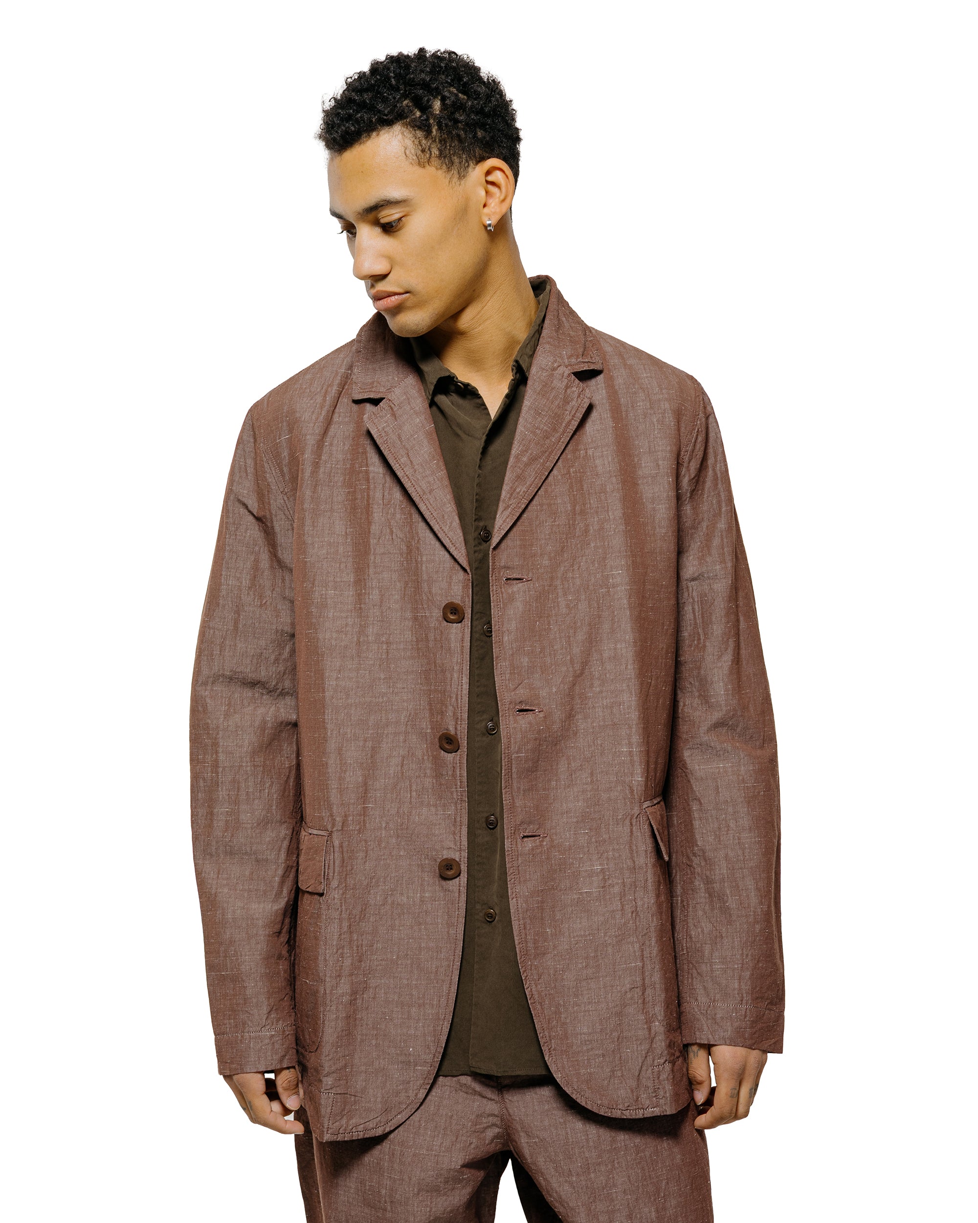 casey casey ジャケット　コットンリネン CASEY CASEY March Jacket Rugger1 Sienna