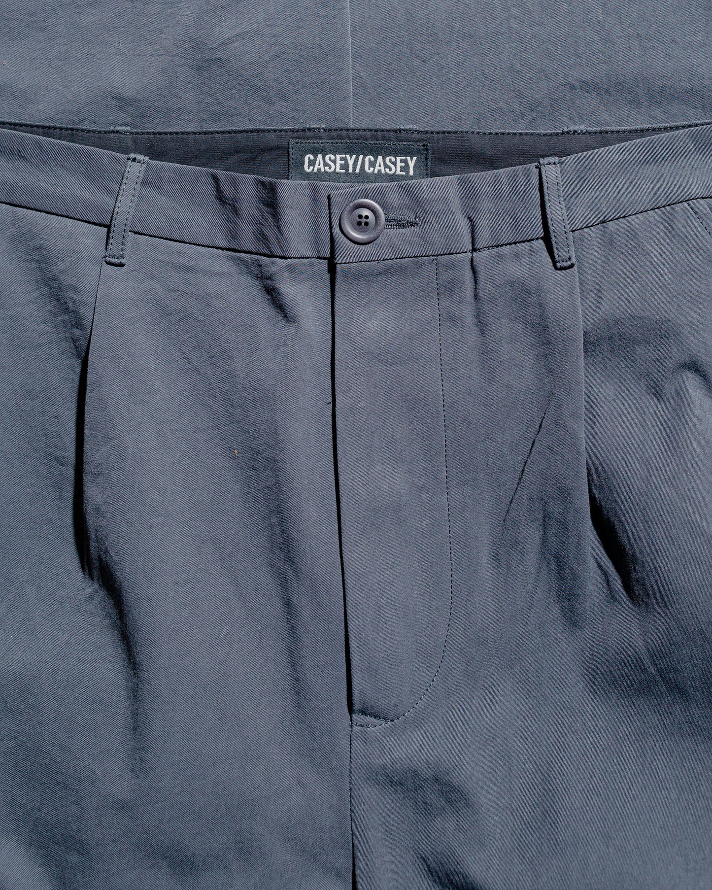 CASEY CASEY Mili Hiroshi Pant Double Cot Blu Skull