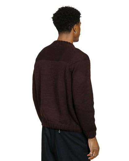 CASEY CASEY Mix Stitch Jumper Wooly Brown