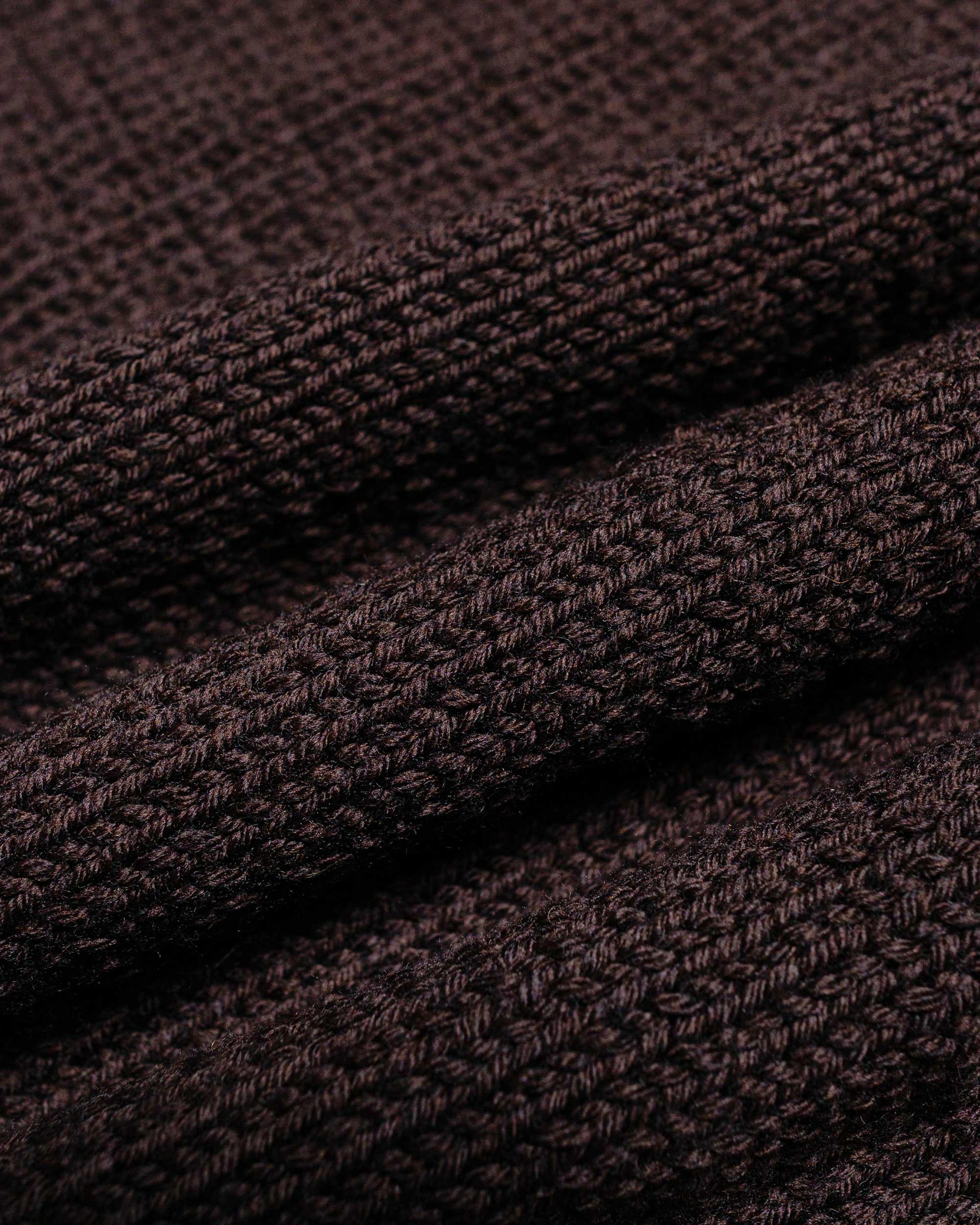 CASEY CASEY Mix Stitch Jumper Wooly Brown fabric