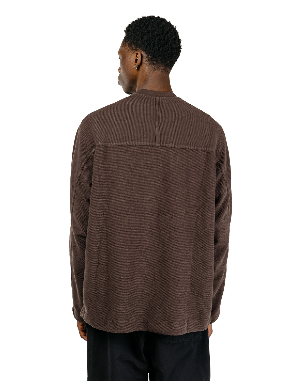 CASEY CASEY Workwear Sweatshirt Weavy Jersey Dark Brown
