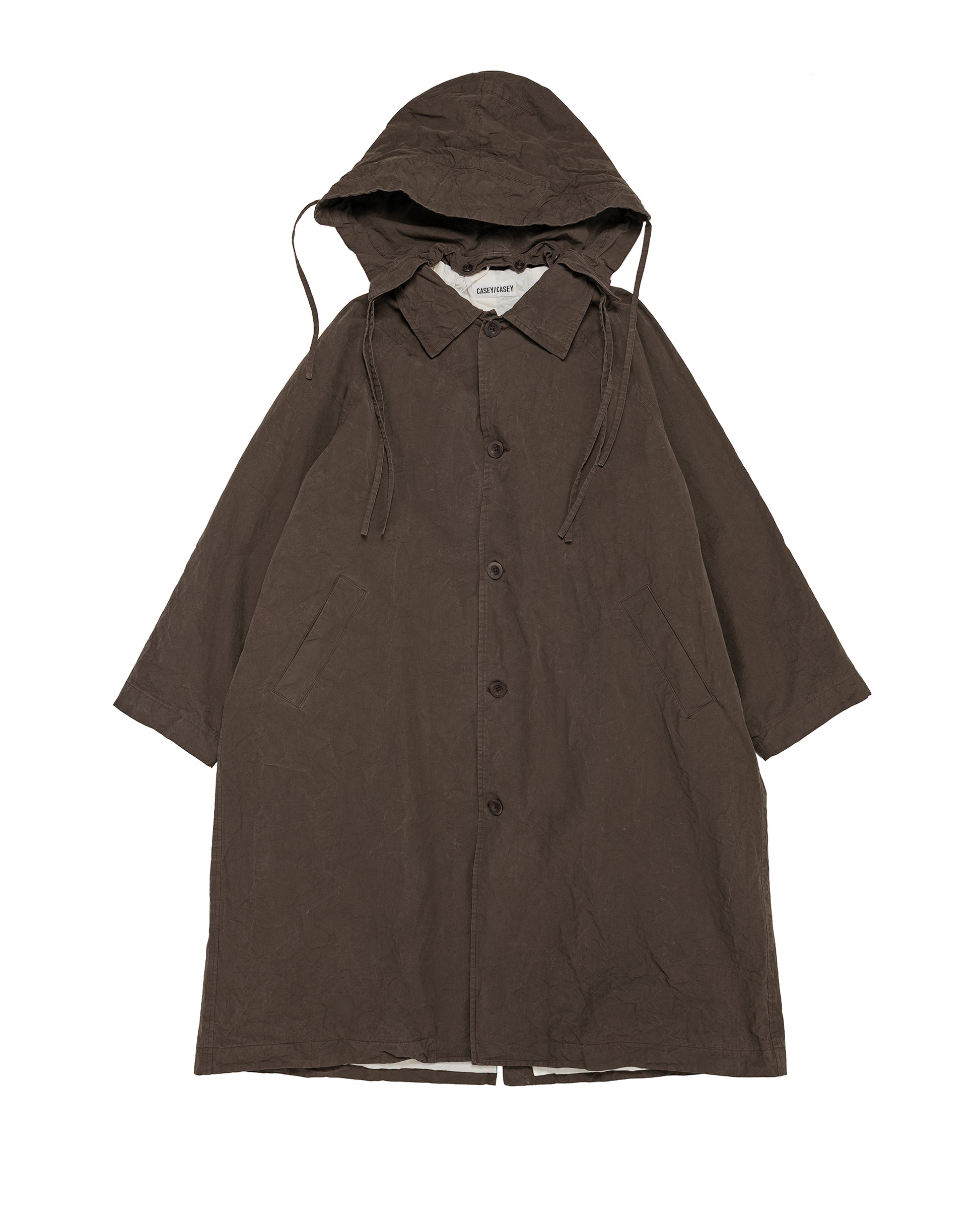 CASEY CASEY Yak Hoodie Coat Tough Cot Earth