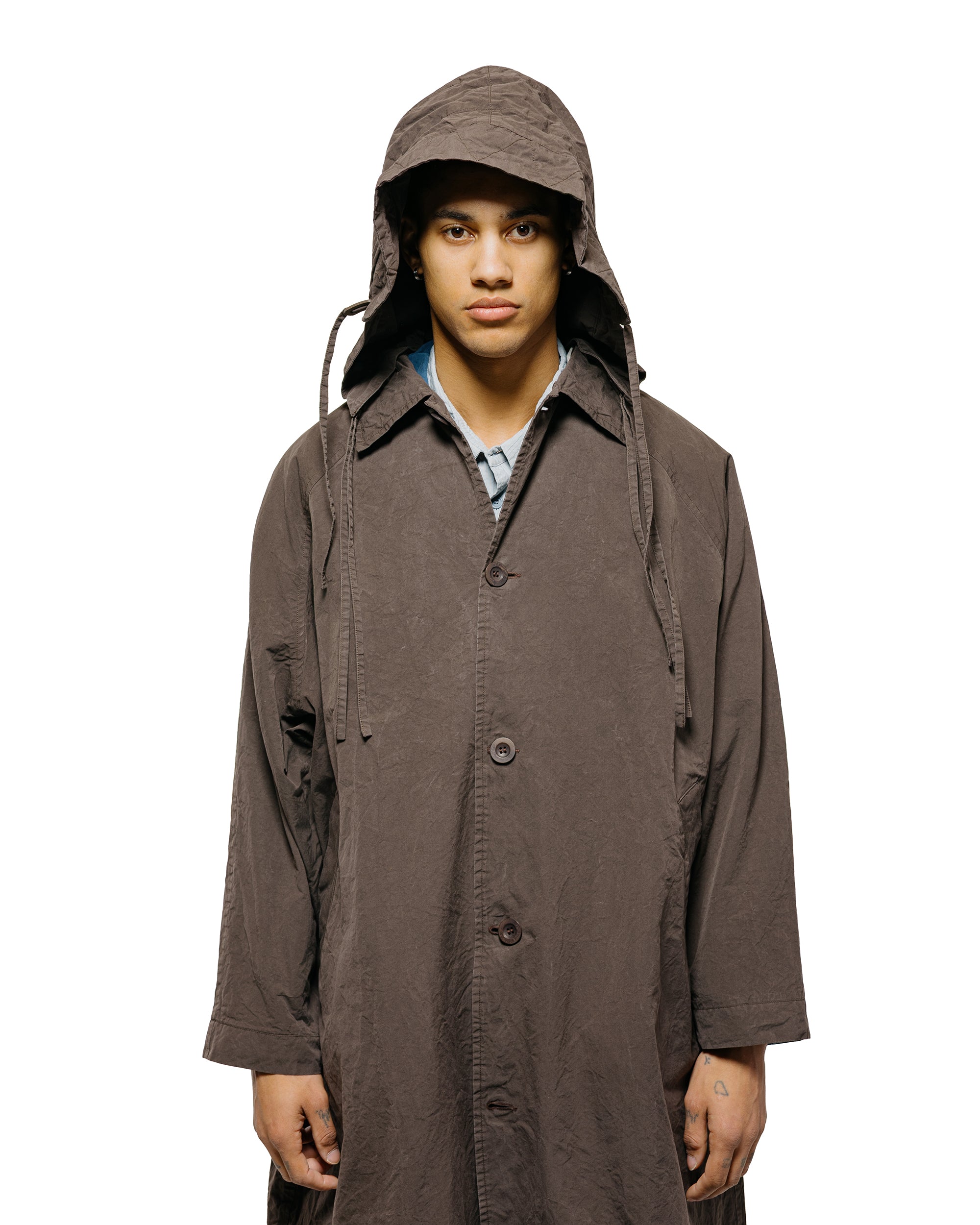 CASEY CASEY Yak Hoodie Coat Tough Cot Earth