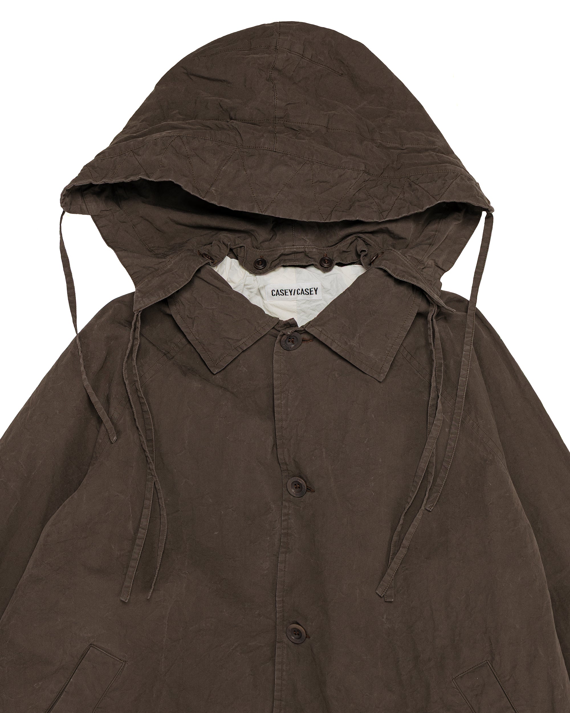 CASEY CASEY Yak Hoodie Coat Tough Cot Earth