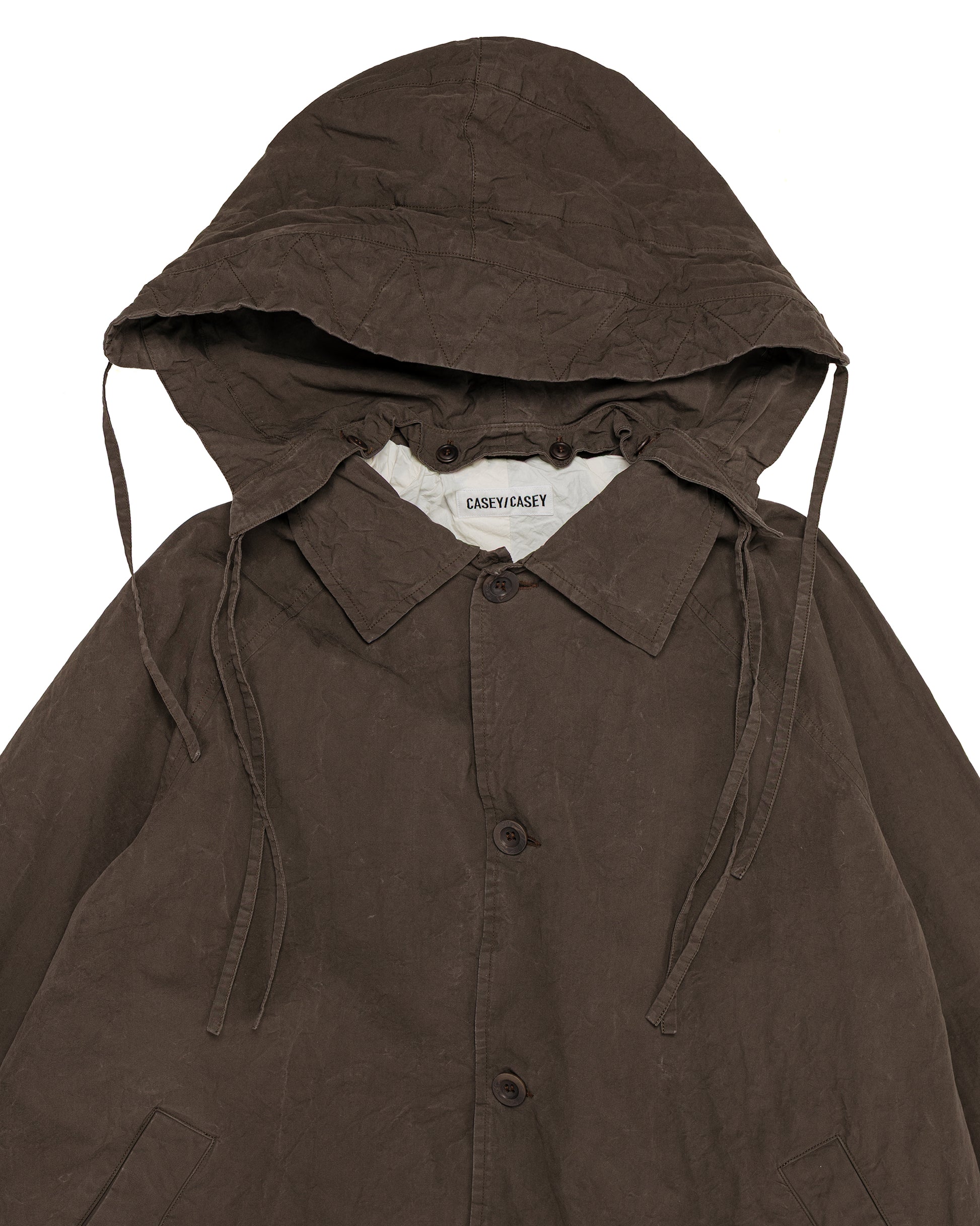 CASEY CASEY Yak Hoodie Coat Tough Cot Earth