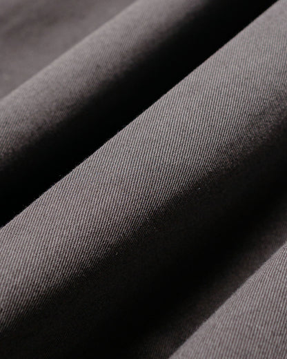 CIOTA 2 Tuck Chino Cloth Pants (Stone Wash) Charcoal Grey