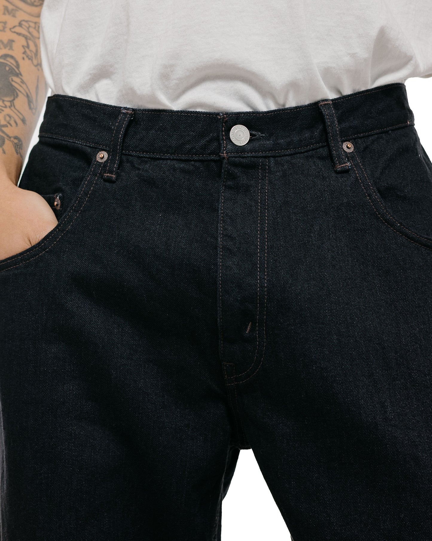 CIOTA Baggy 5 Pockets Pants Black One Wash
