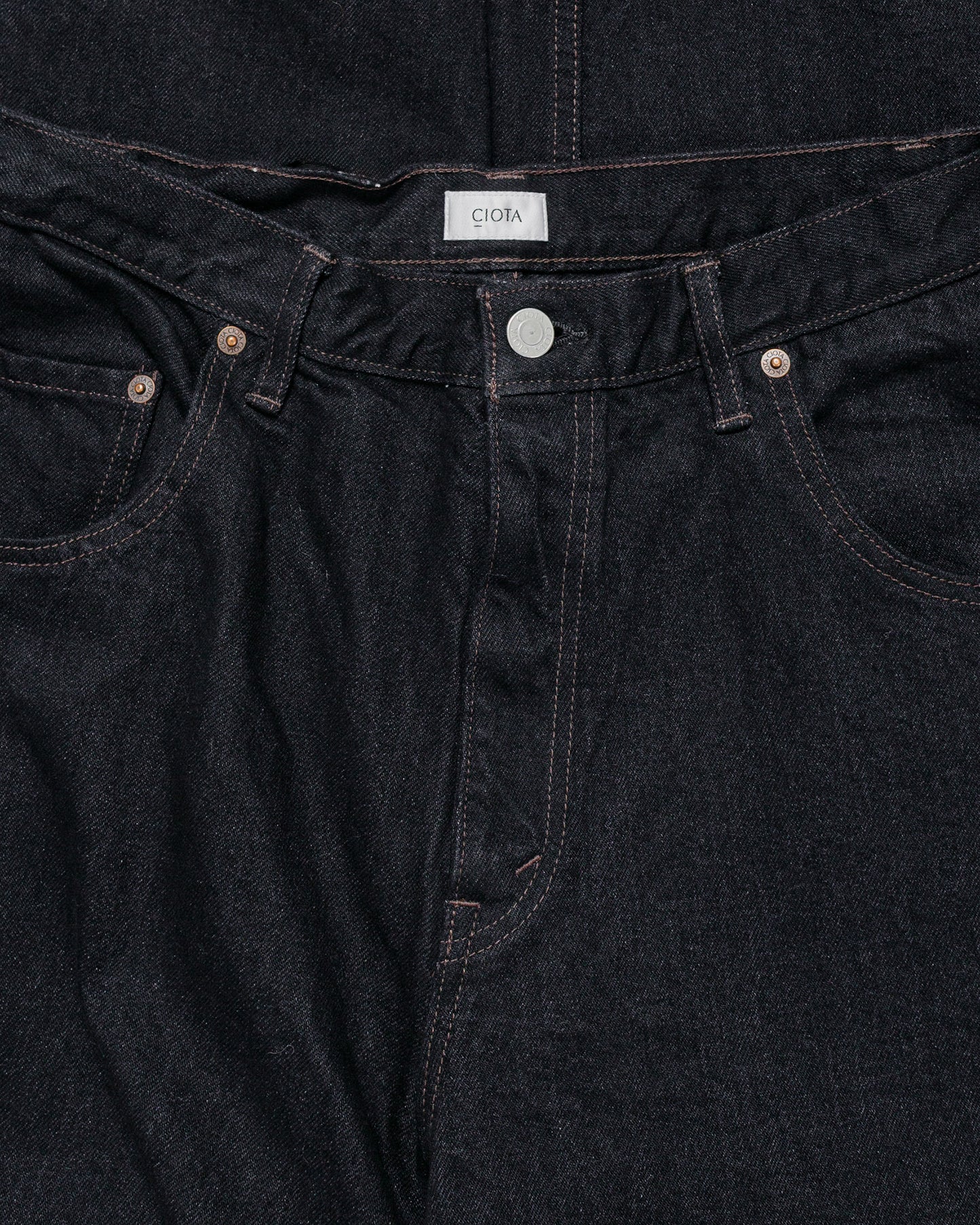 CIOTA Baggy 5 Pockets Pants Black One Wash