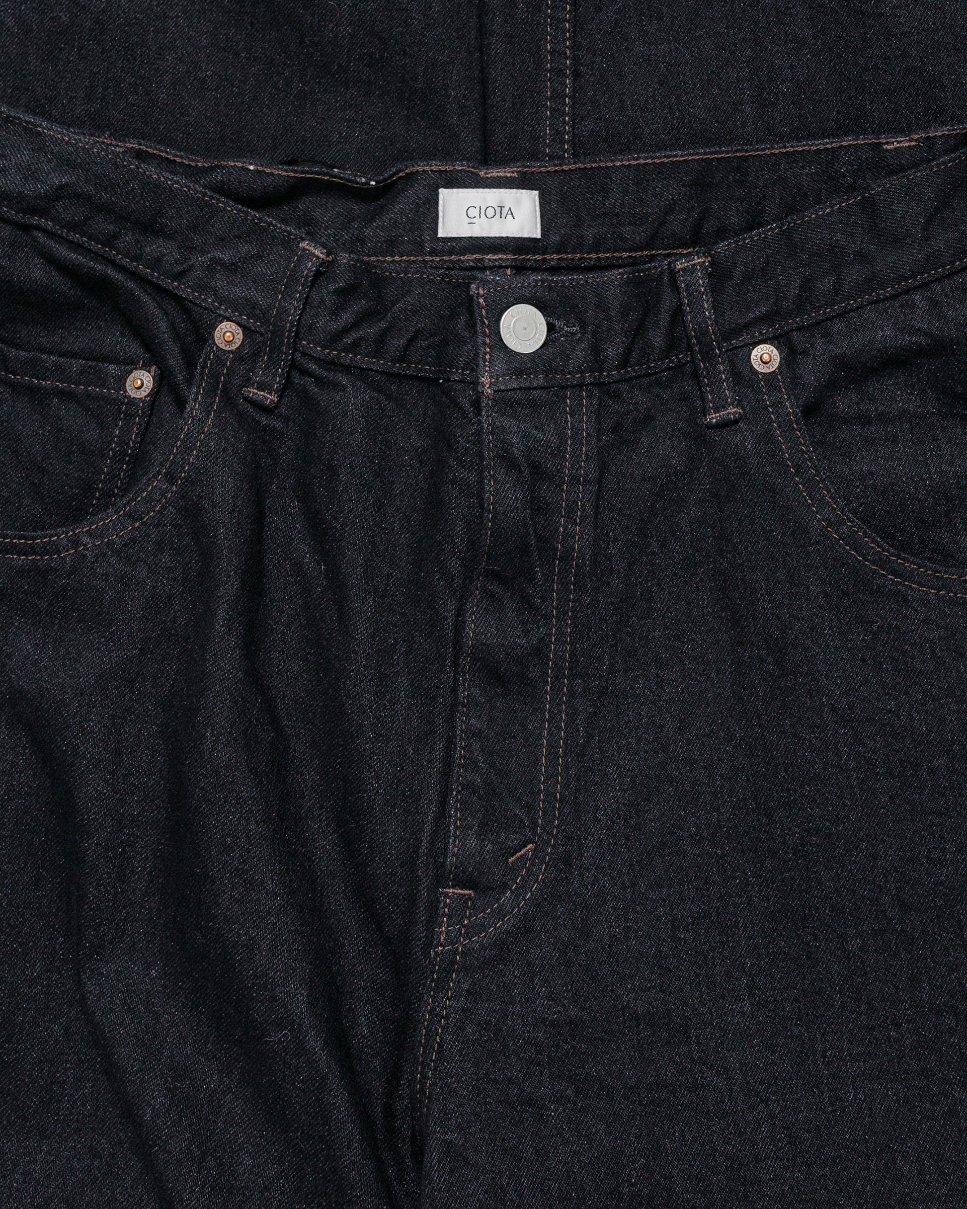 CIOTA Baggy 5 Pockets Pants Black One Wash