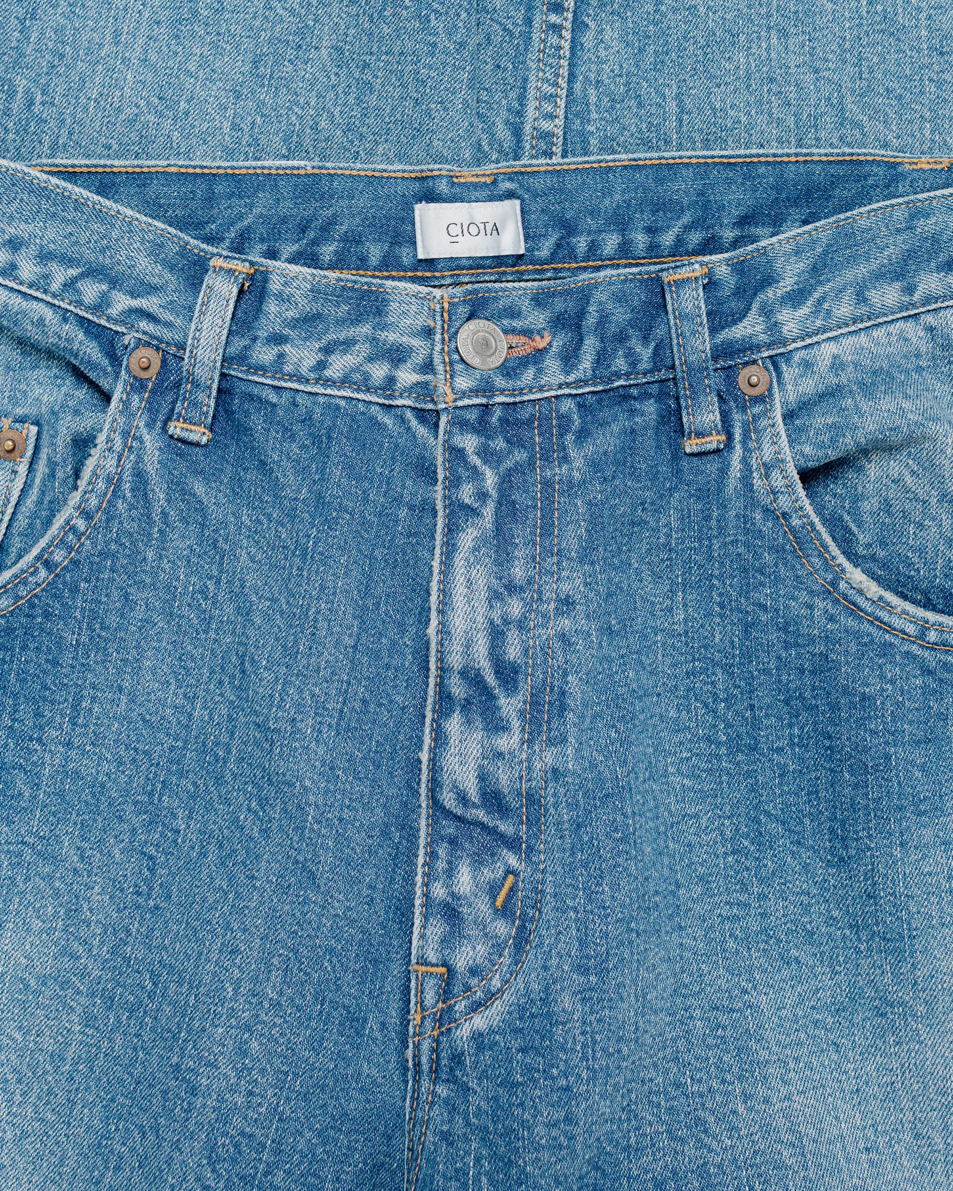 CIOTA Baggy 5 Pockets Pants Medium Dark Blue Damage