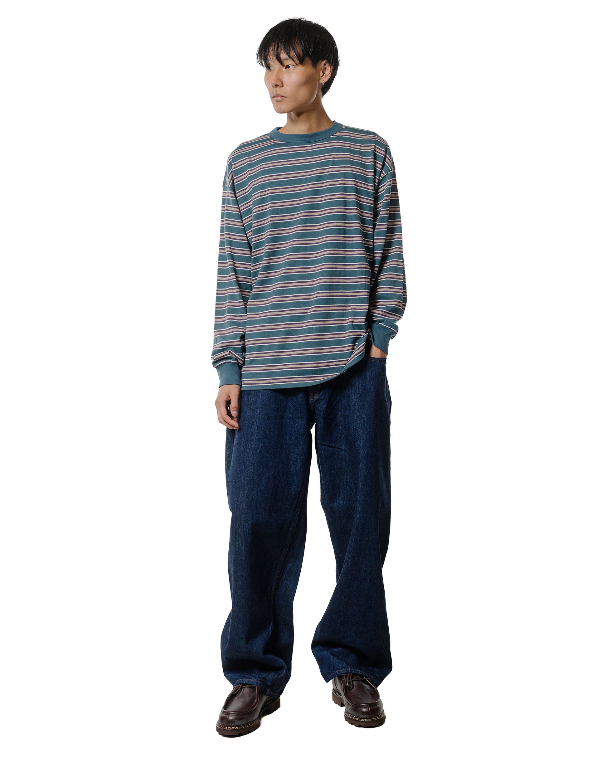 CIOTA Baggy 5 Pockets Pants Navy One Wash