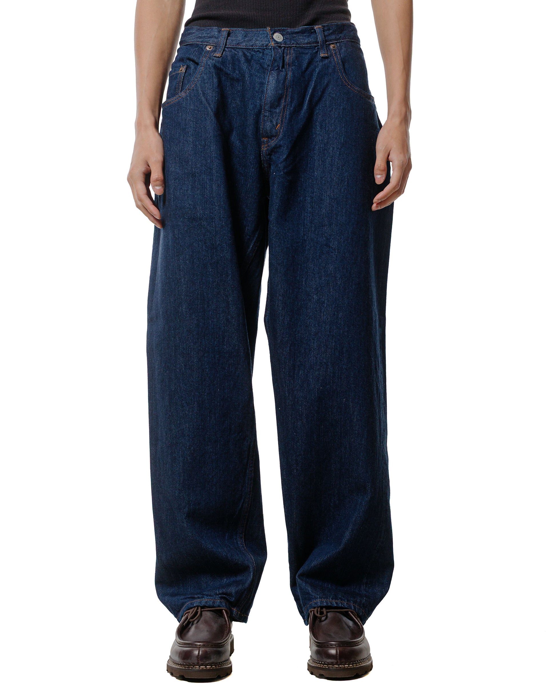 CIOTA Baggy 5 Pockets Pants Navy One Wash