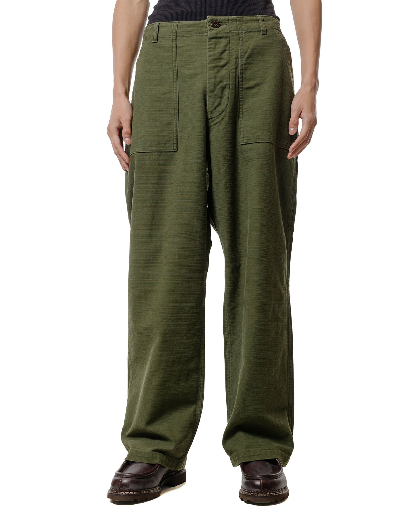 CIOTA Baker Pants (Baggy) Dark Olive Stone Wash