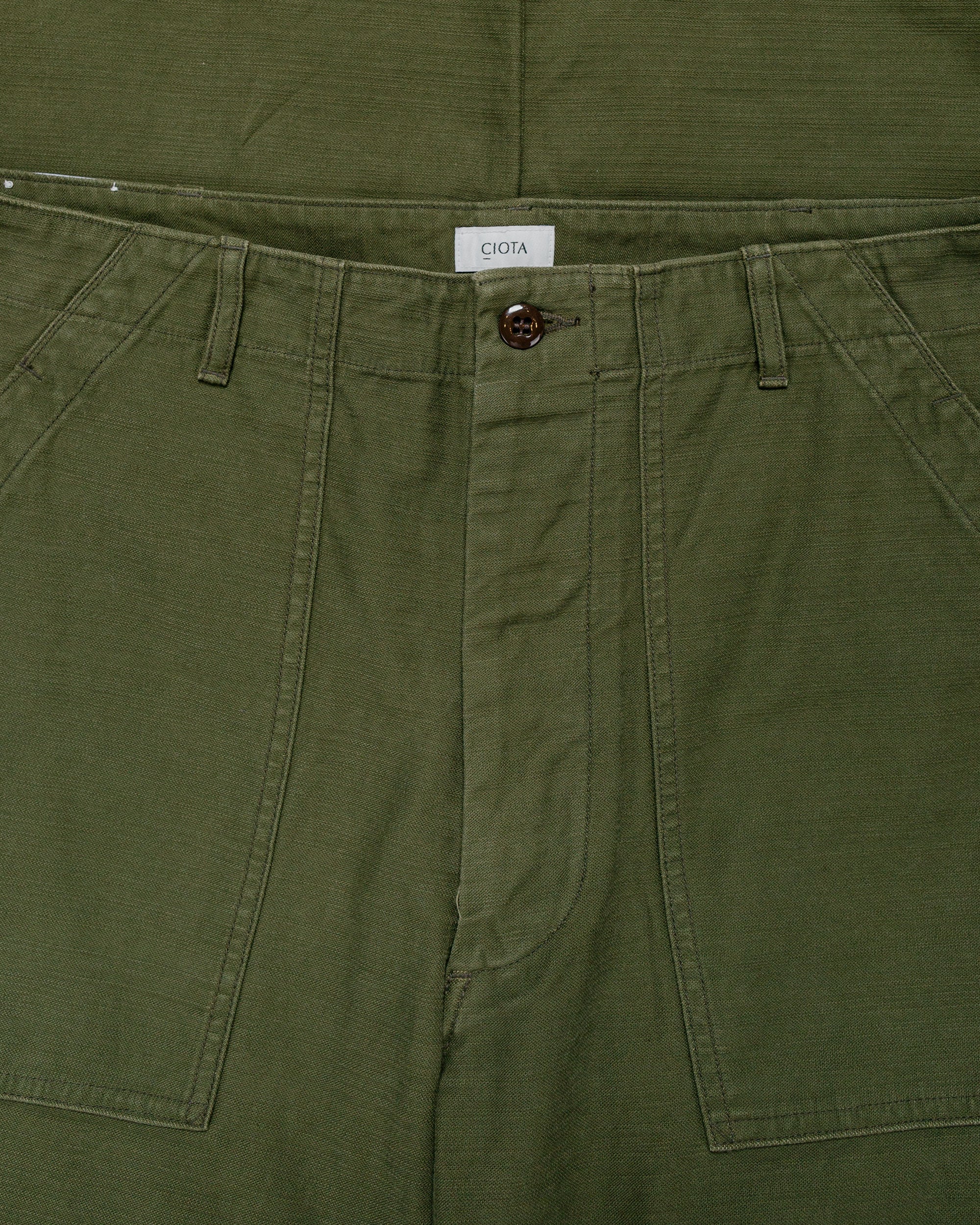 CIOTA Baker Pants (Baggy) Dark Olive Stone Wash
