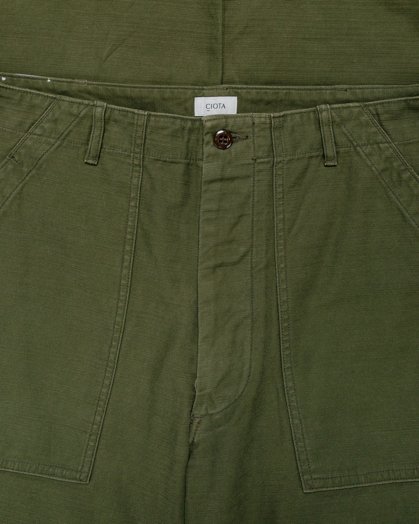 CIOTA Baker Pants (Baggy) Dark Olive Stone Wash