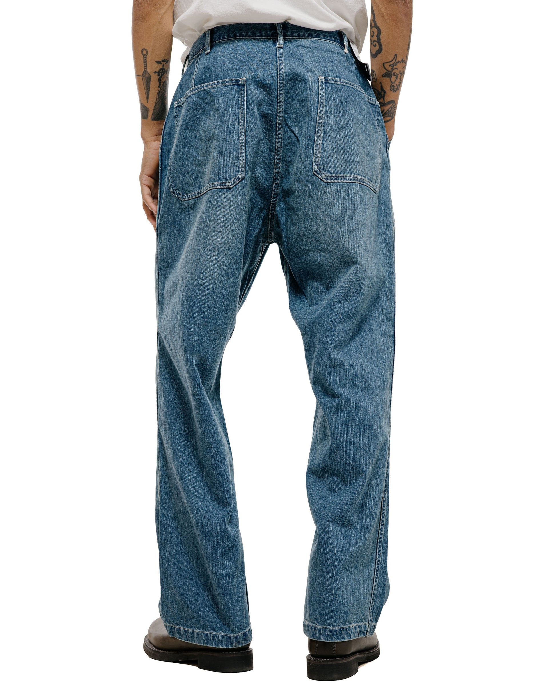 lost & found CIOTA CIOTA Denim Baker Pants Medium Blue