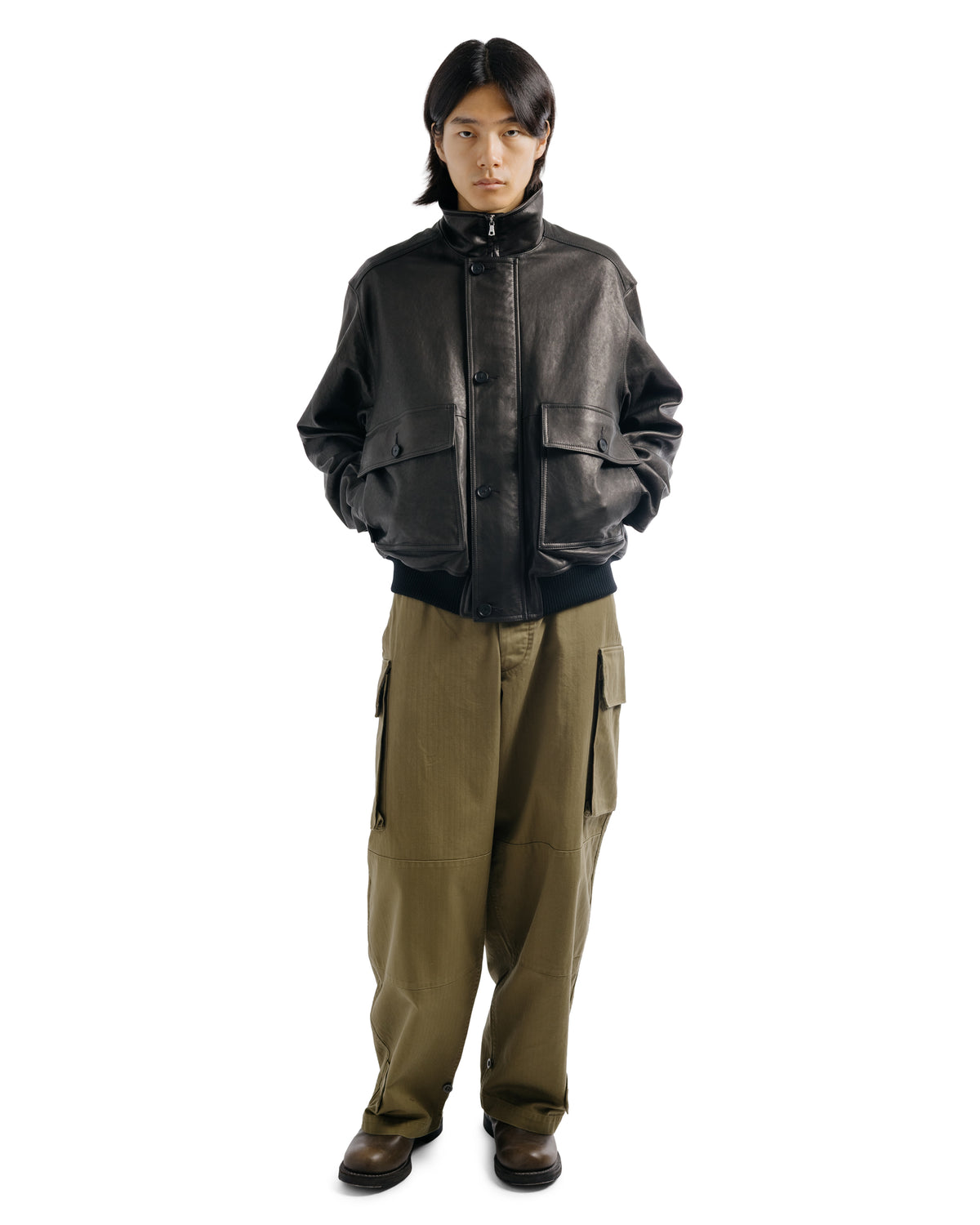 CIOTA Herringbone M-47 Field Pants Dark Olive