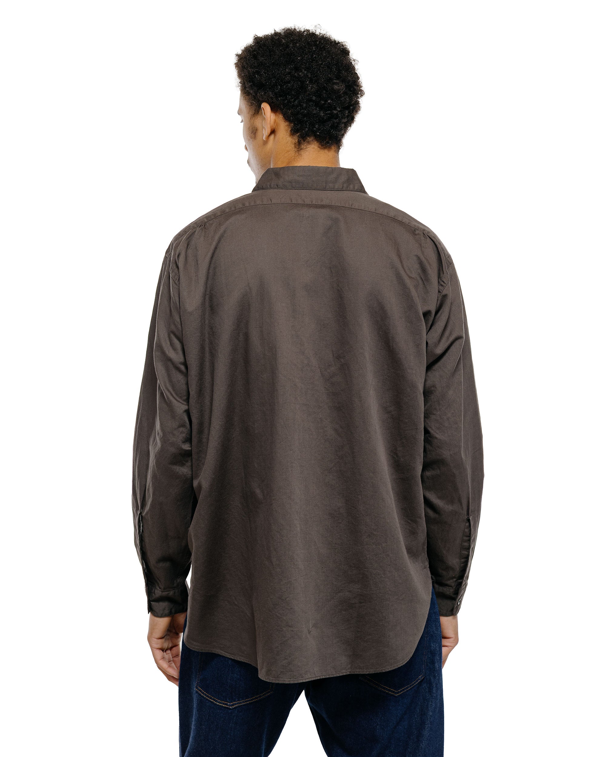 CIOTA Regular Collar Shirt Cotton/Linen Charcoal Gray – lost & found
